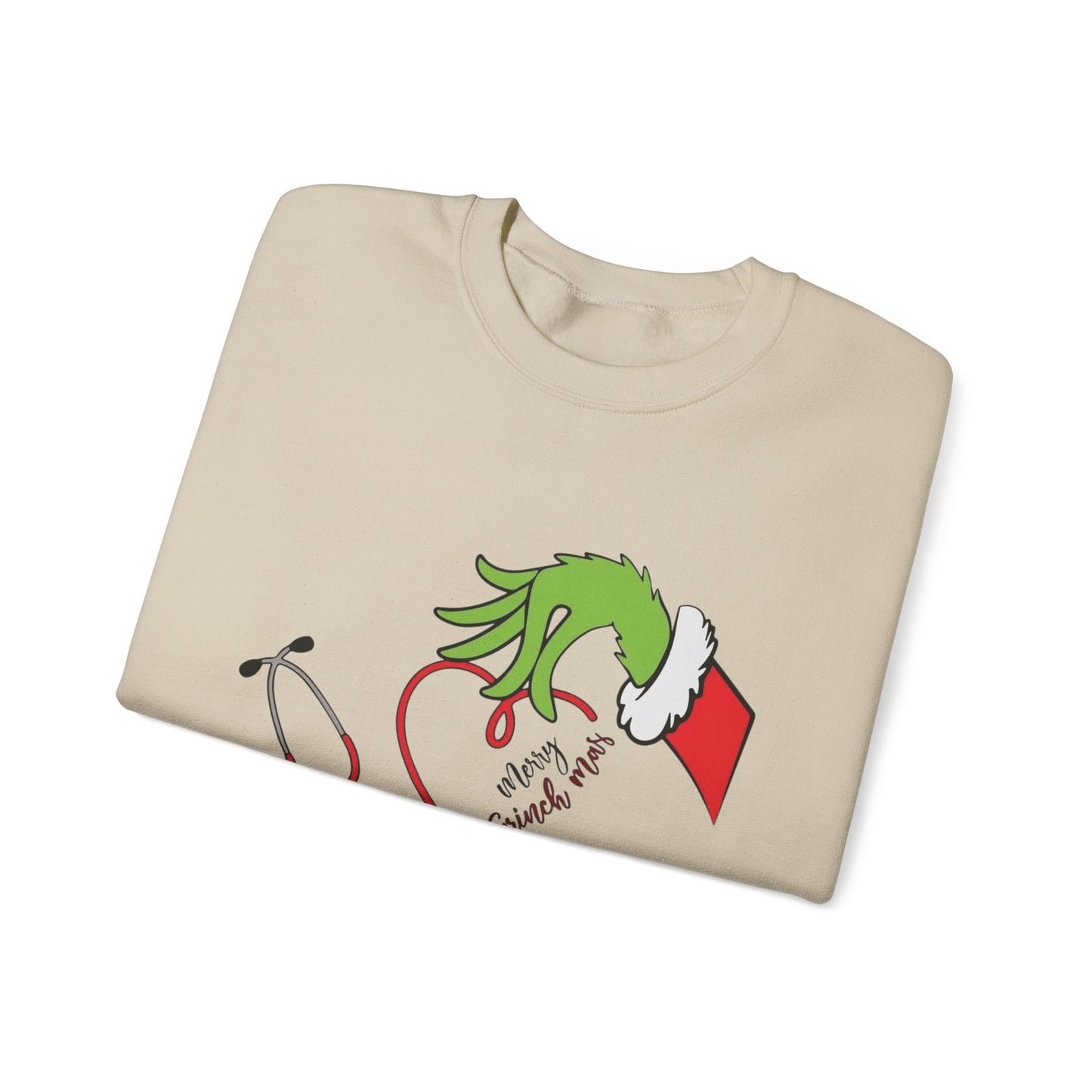The Grinch Graphic Nurse Doctor Sweater NEW Heavy Blend™ Crewneck Sweatshirt