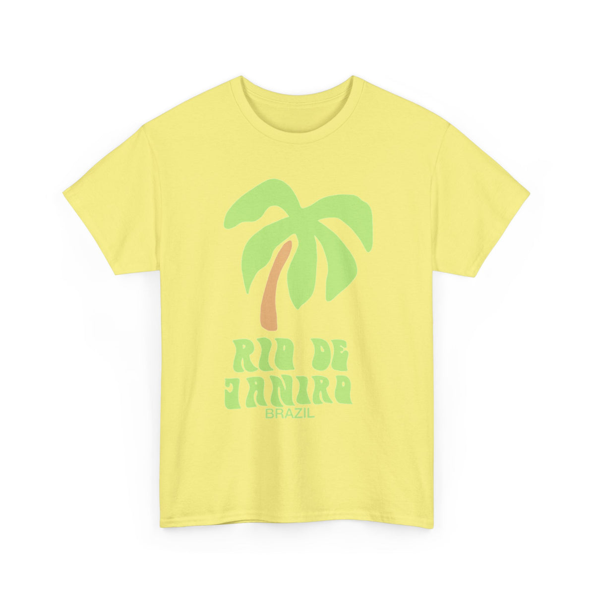 Rio De Janeiro Graphic T Shirt Men's Brazil Retro Heavy Cotton Tee