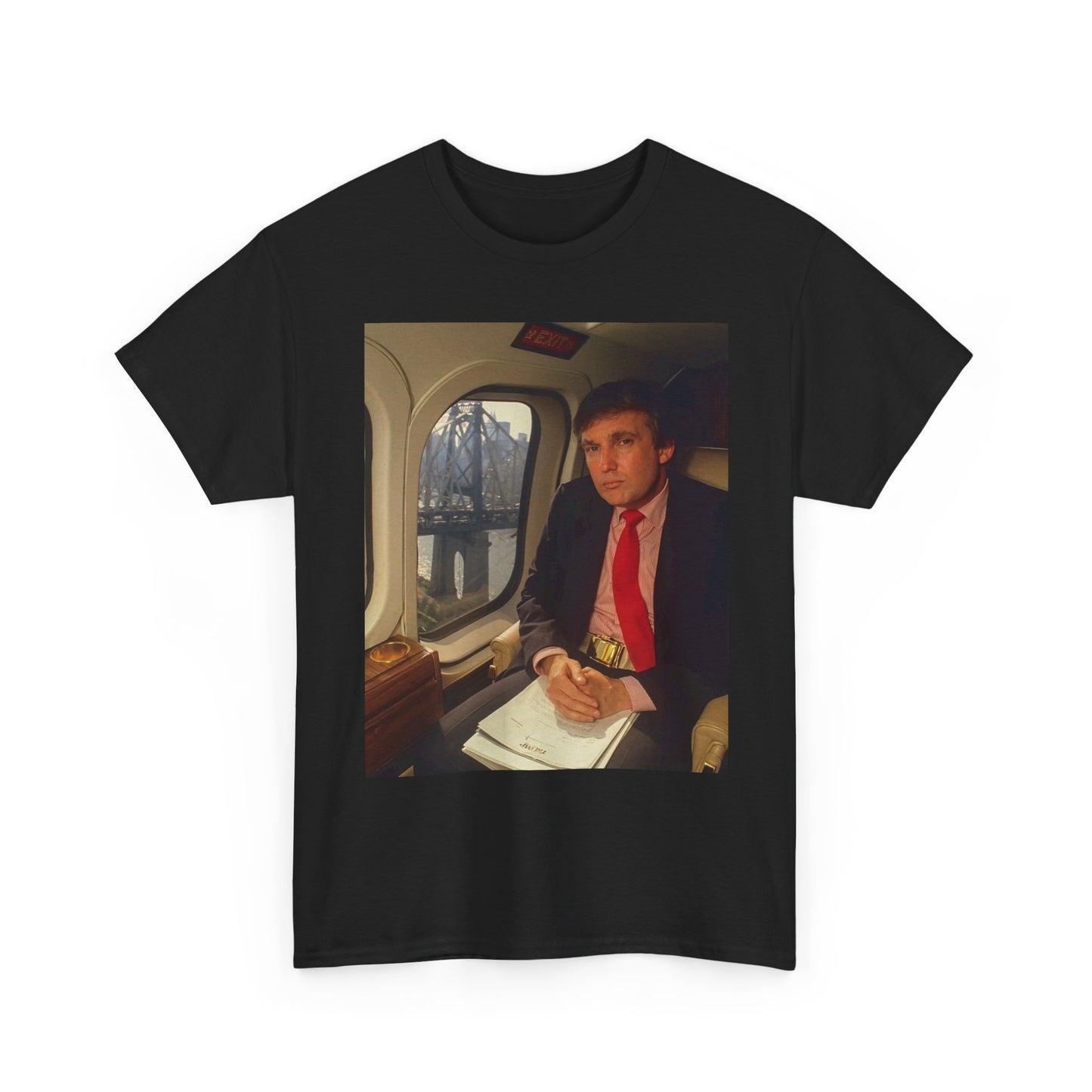 Donald Trump Helicopter Graphic T Shirt Vintage New York Unisex Heavy Cotton Tee