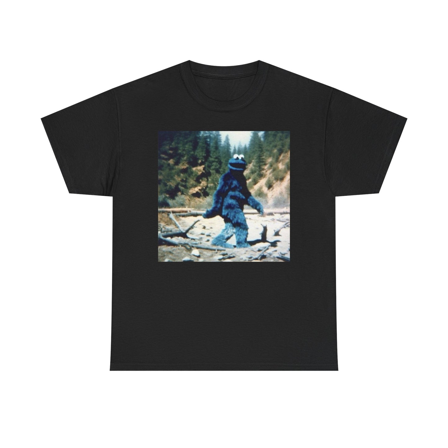 Bigfoot Funny Retro Graphic T Shirt Men's Heavy Cotton Tee - Quality - Modern True to Size