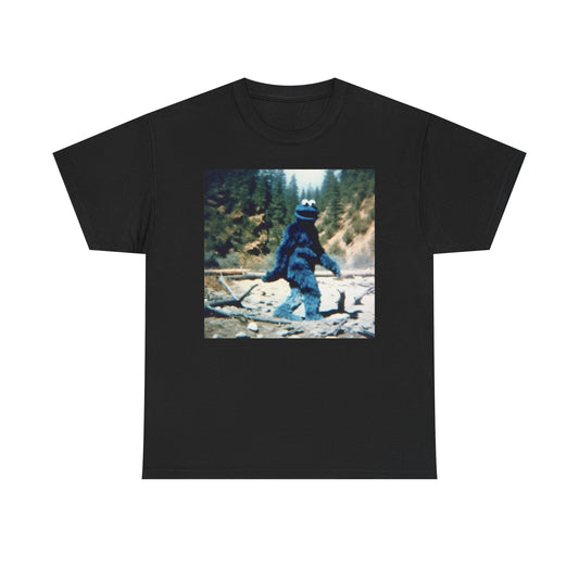 Bigfoot Funny Retro Graphic T Shirt Men's Heavy Cotton Tee - Quality - Modern True to Size