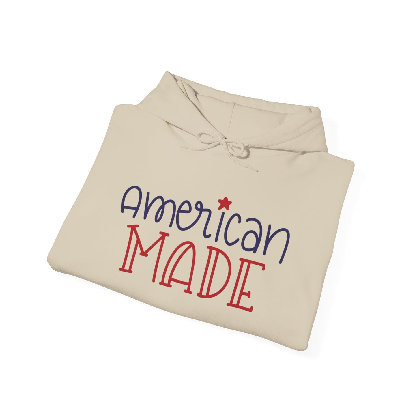 American Made USA Retro Graphic Hoodie Men's Heavy Blend™ Hooded Sweatshirt