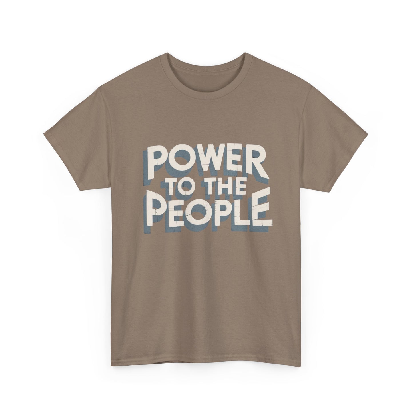 Power To The People Graphic T Shirt NEW GIFT Unisex Heavy Cotton