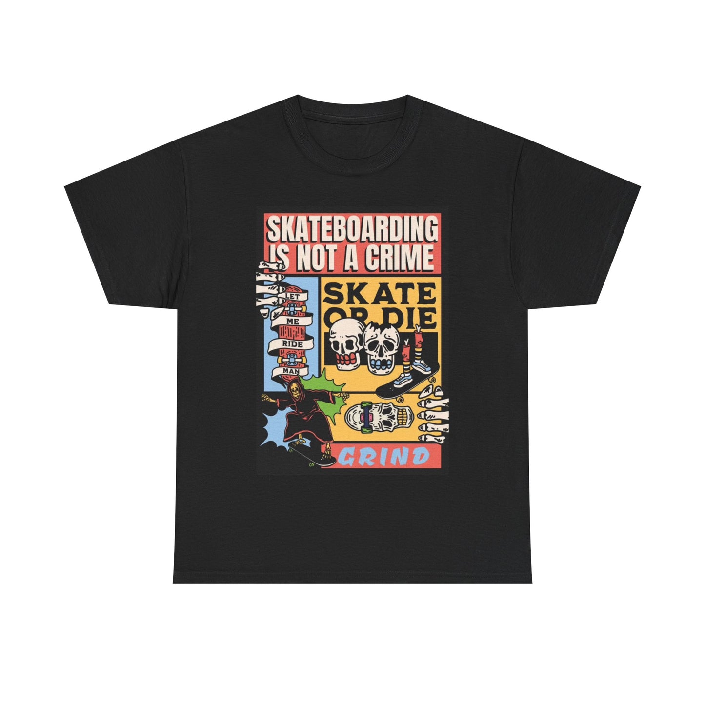 SkateBoarding Is not A Crime Tshirt Vintage Skate Graphic SB Retro Unisex Rare