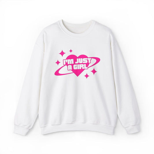 Im Just A Girl Adult Women's Sweater Crewneck Sweatshirt