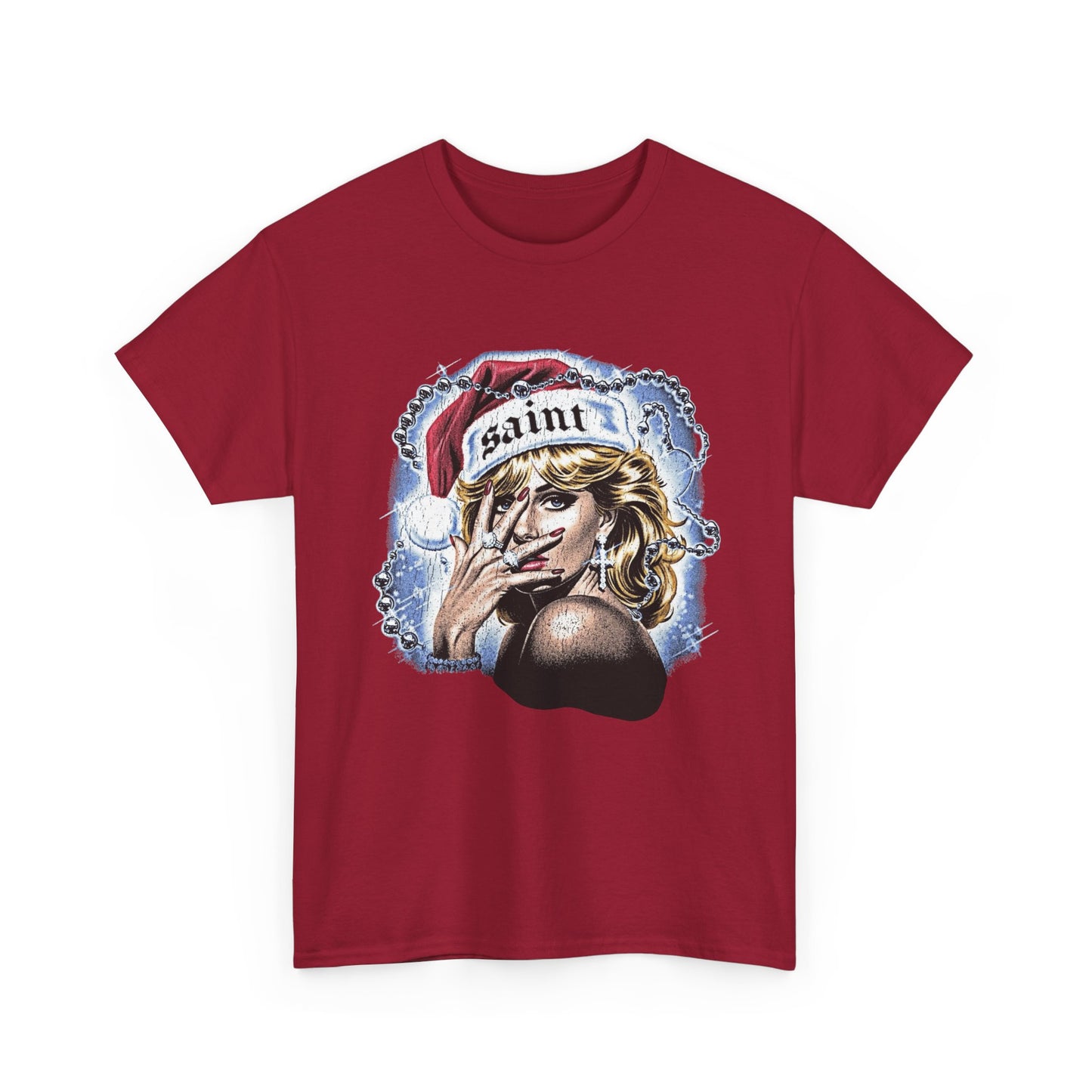 Saint Christmas Vintage Graphic T Shirt NEW Adult Tee
