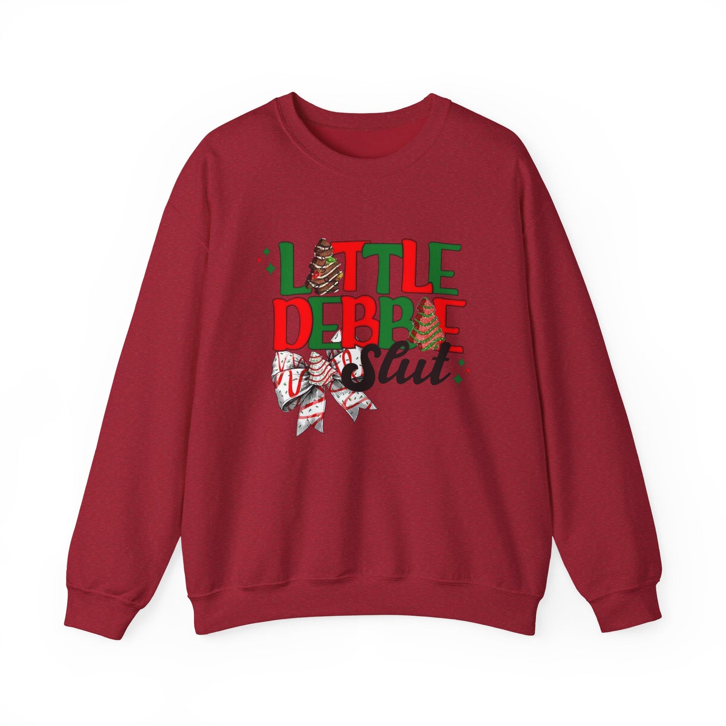 Little Debbie Slut Funny Christmas Sweater NEW Heavy Blend™ Crewneck Sweatshirt