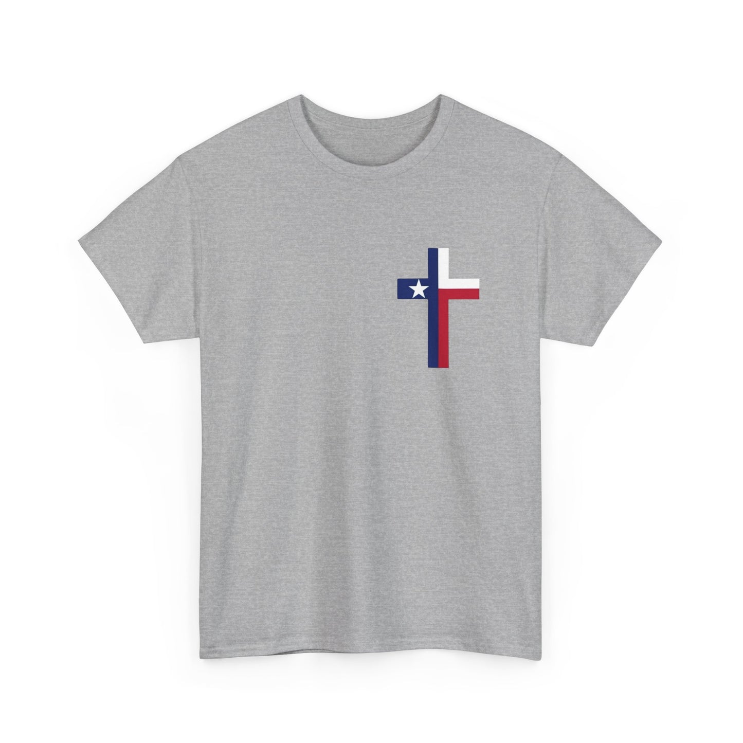 Texas State Cross Flag Graphic T Shirt ADULT NEW