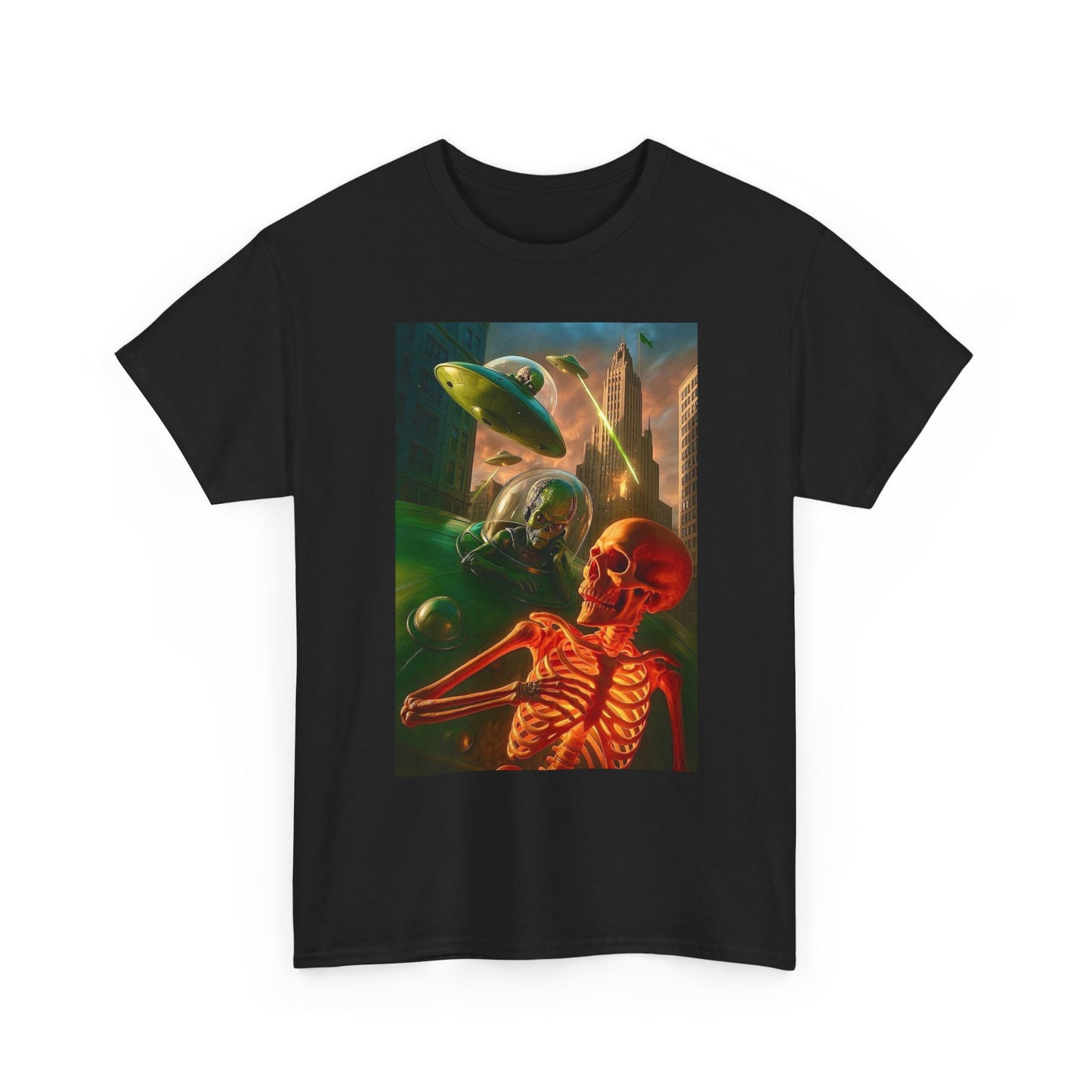 Alien Takeover Graphic T Shirt NEW Unisex Heavy Cotton Tee