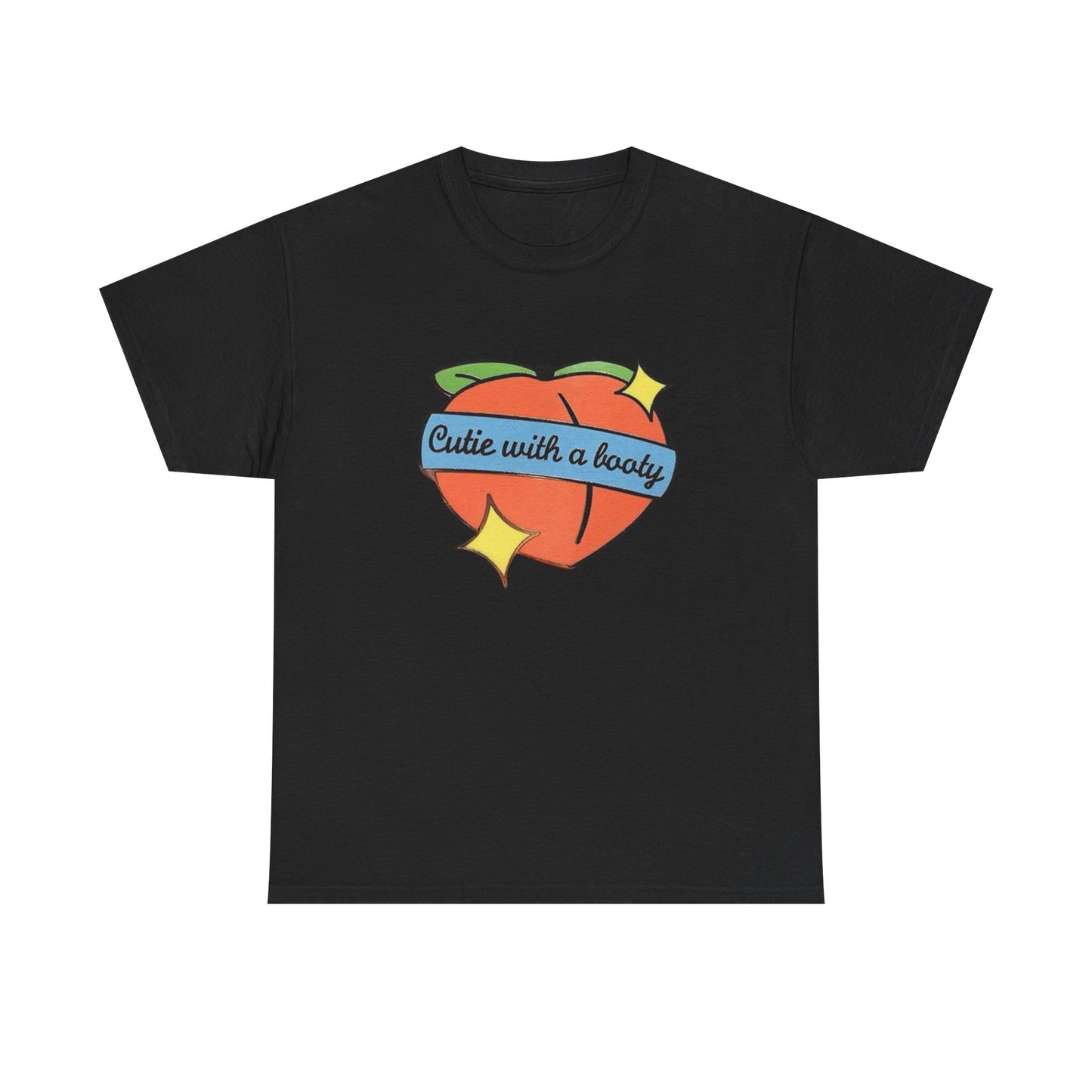 Cutie With A Booty T Shirt Graphic Unisex Heavy Cotton Tee NEW GIFT