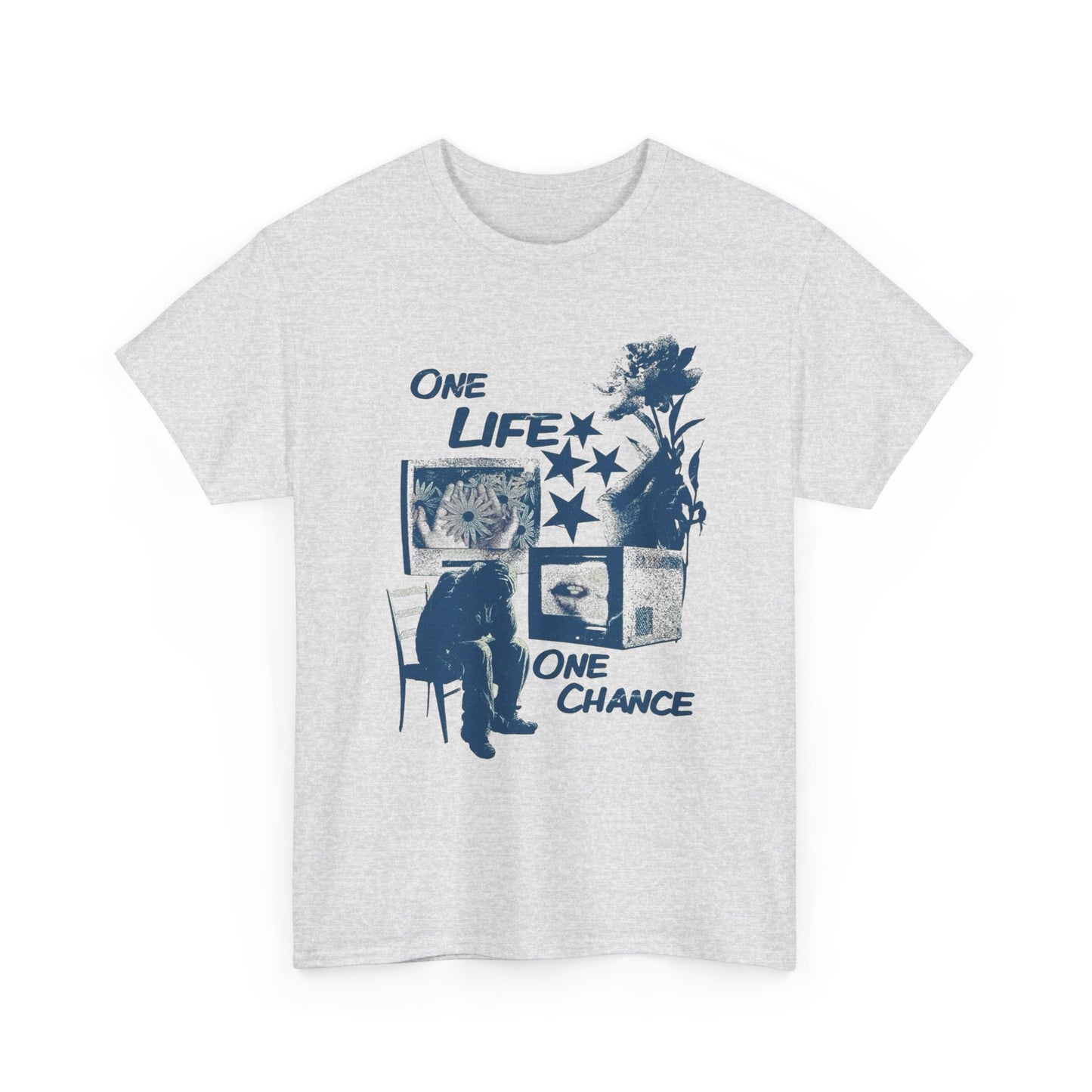 One Life One Chance Graphic T Shirt Unisex Heavy Cotton Tee