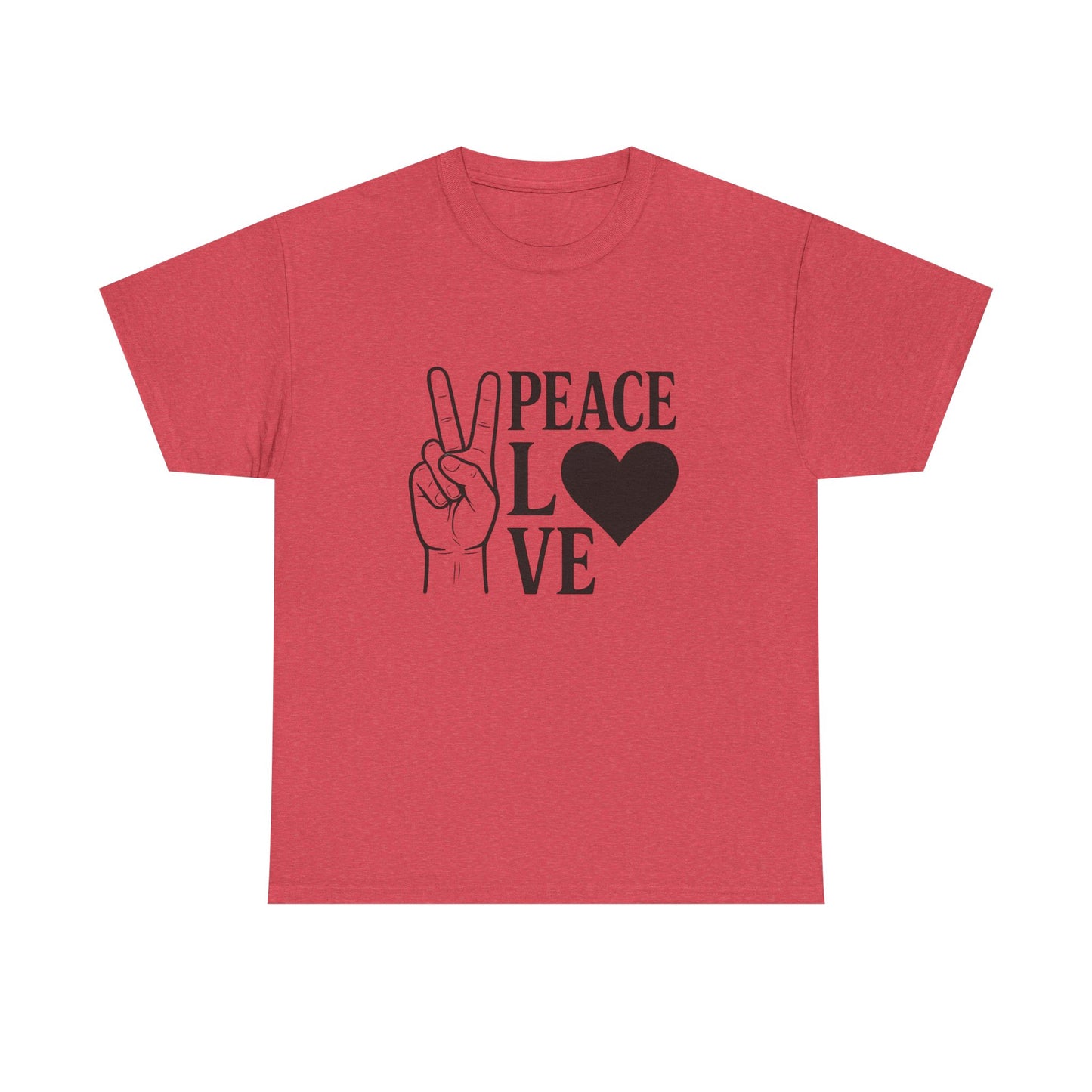 Peace And Love Graphic T Shirt Adult NEW