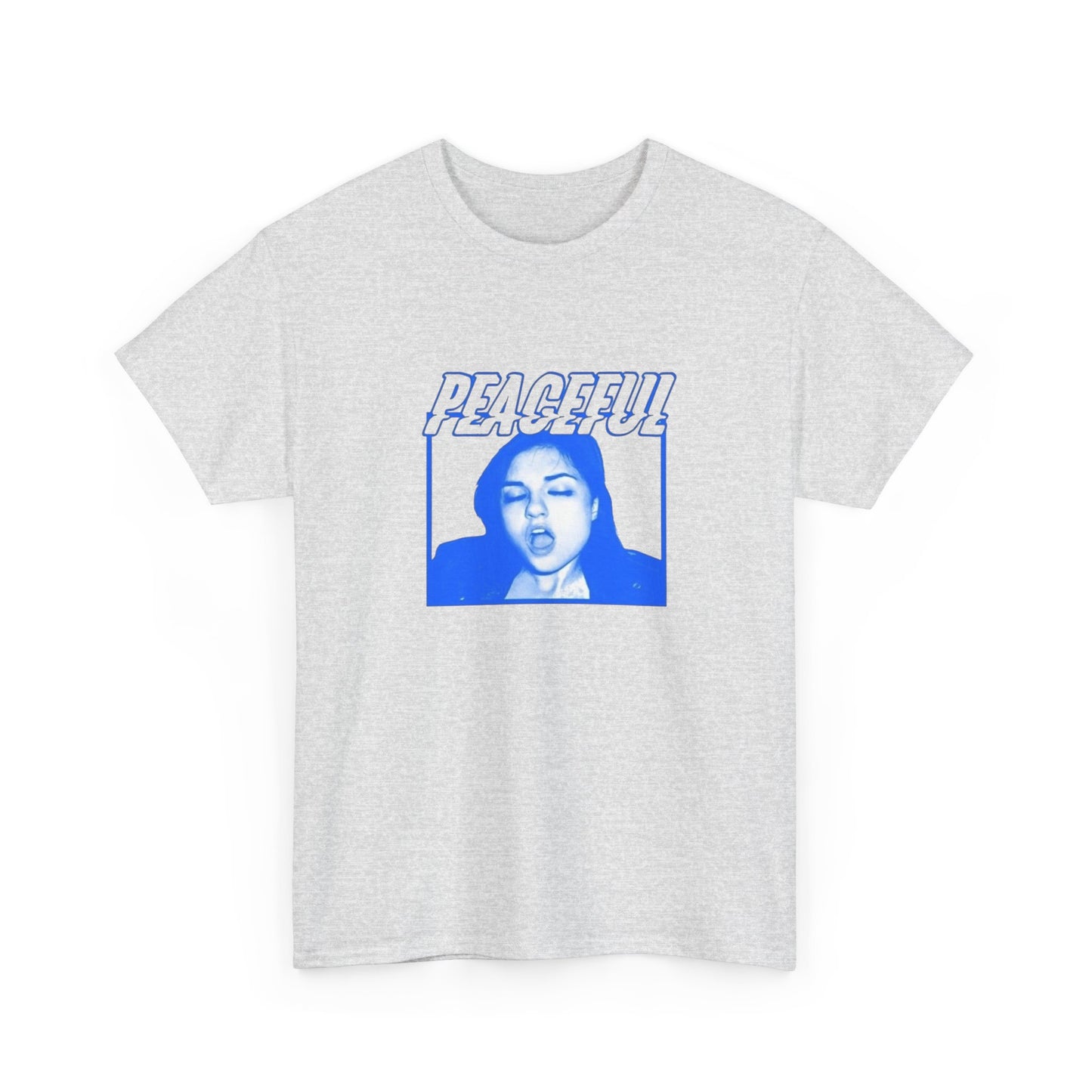 Peaceful Funny Graphic T Shirt Unisex Heavy Cotton Tee Gift New