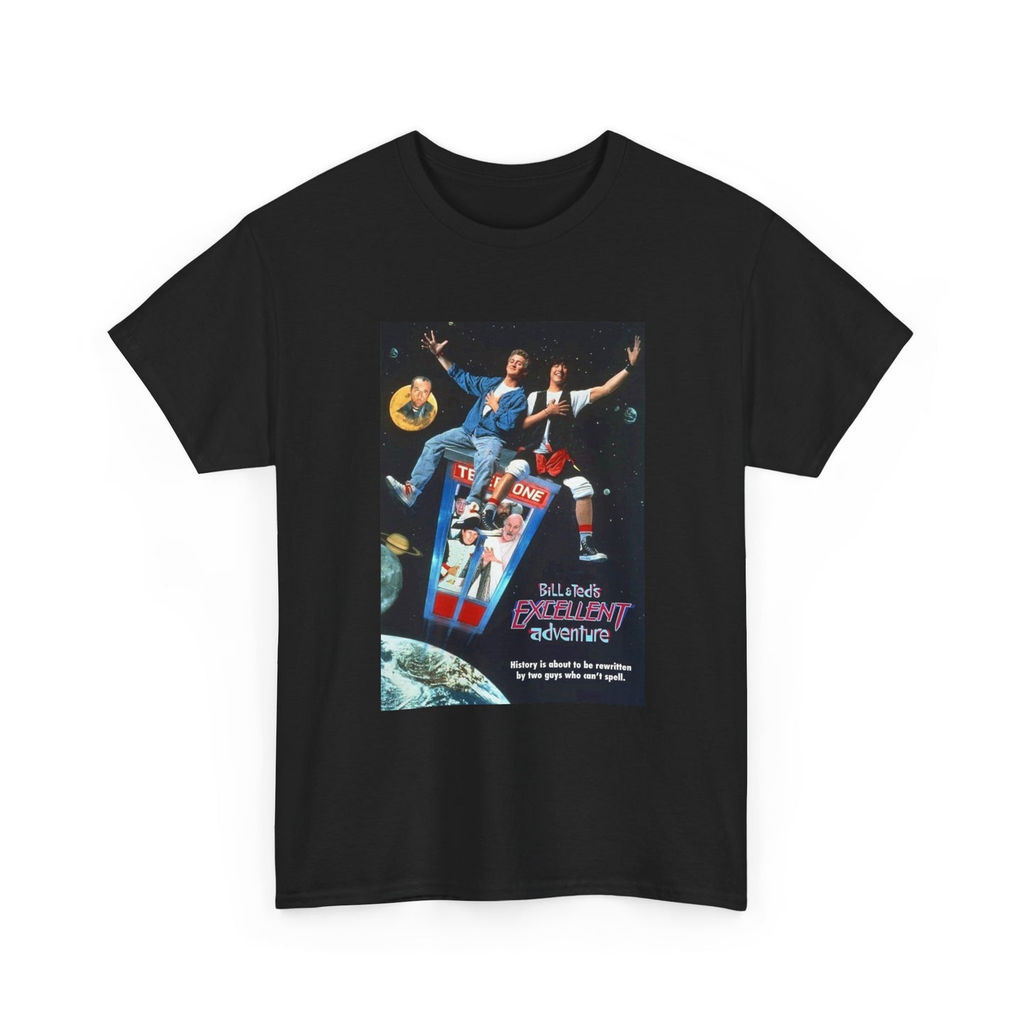 Bill And Teds Excellent Adventure Tshirt Vintage 80s Graphic Unisex Heavy Cotton