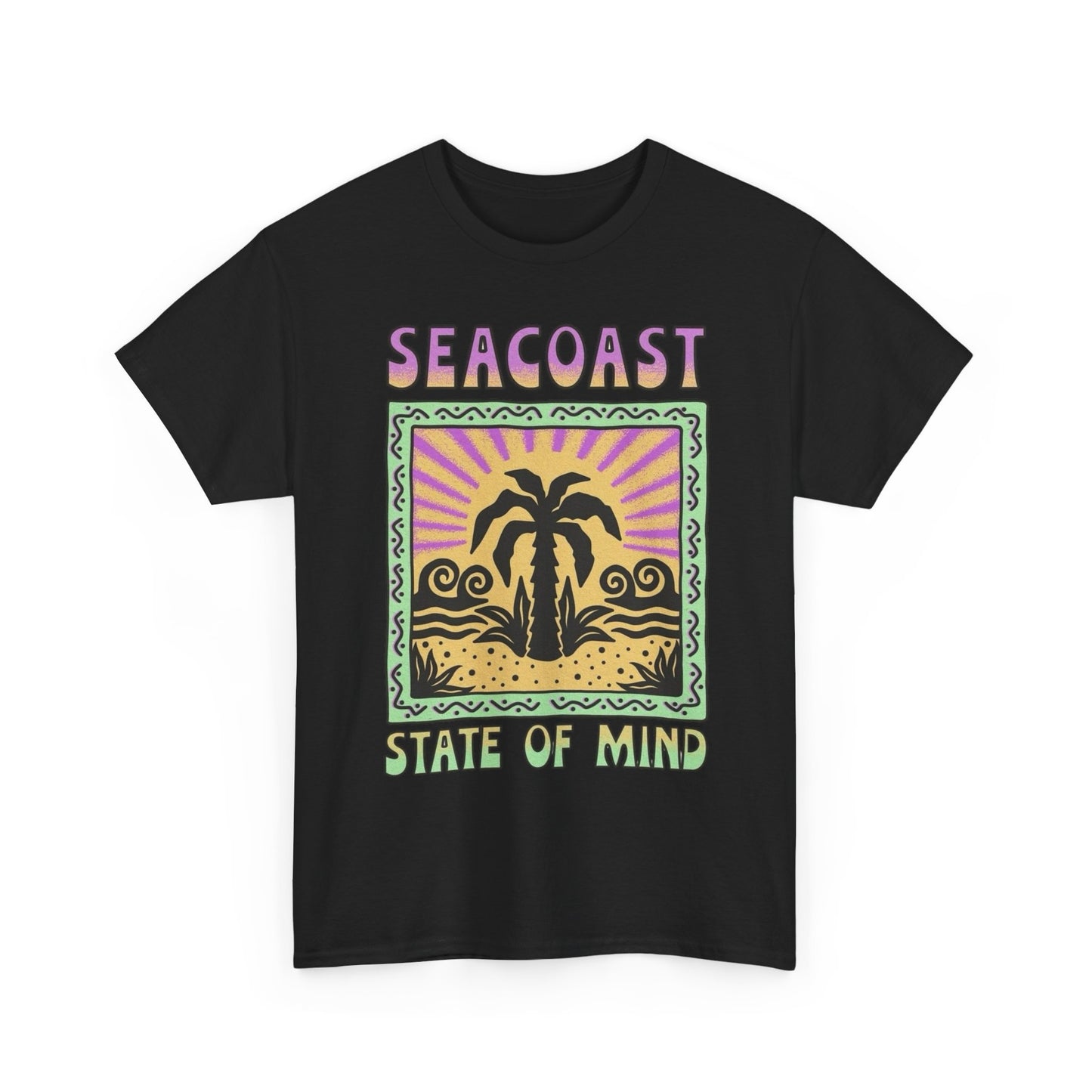Seacoast State Of Mind Graphic T Shirt NEW Adult Regular Heavy Cotton Tee