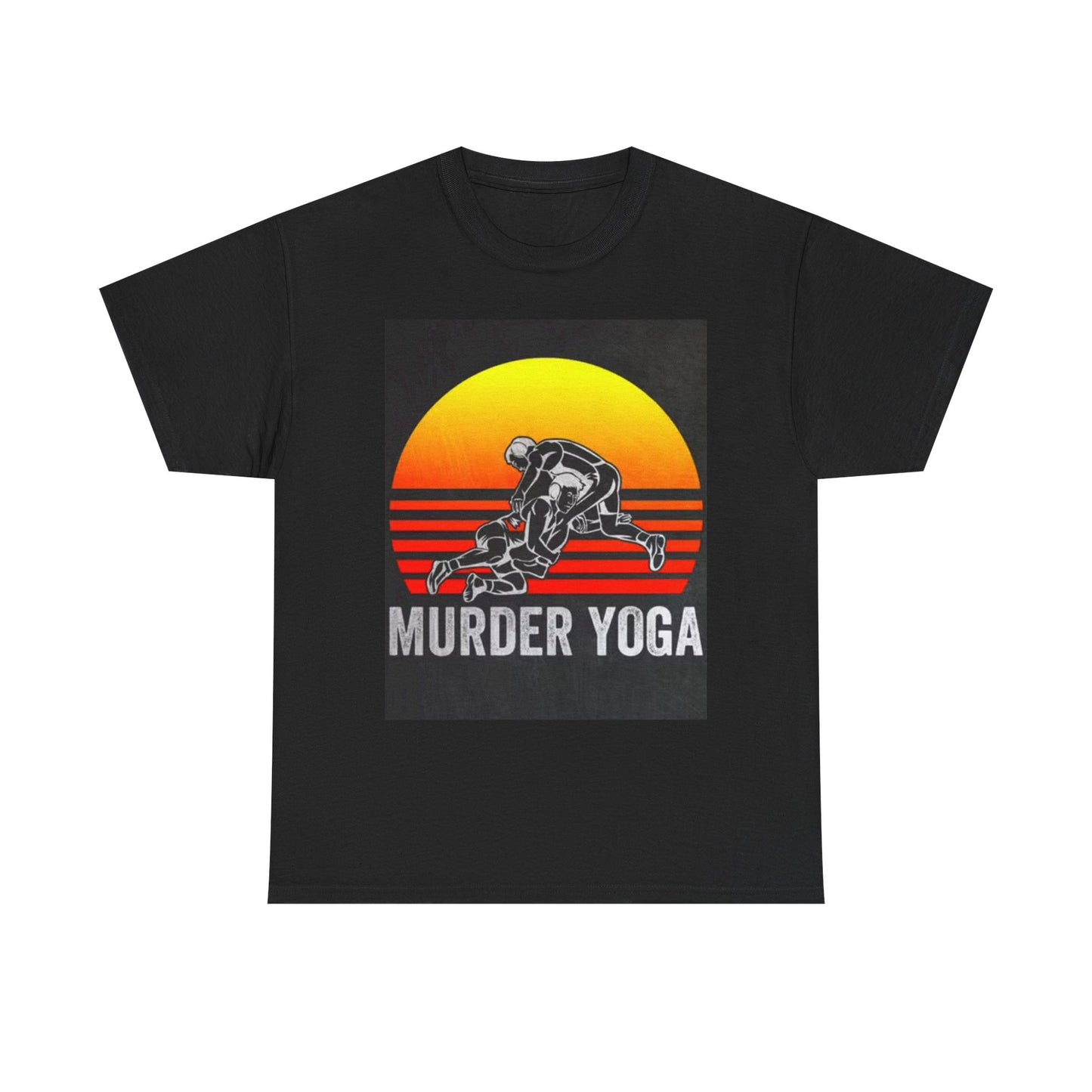 Murder Yoga Tshirt Wrestling UFC Boxing Gym Gear Unisex Heavy Cotton Tee