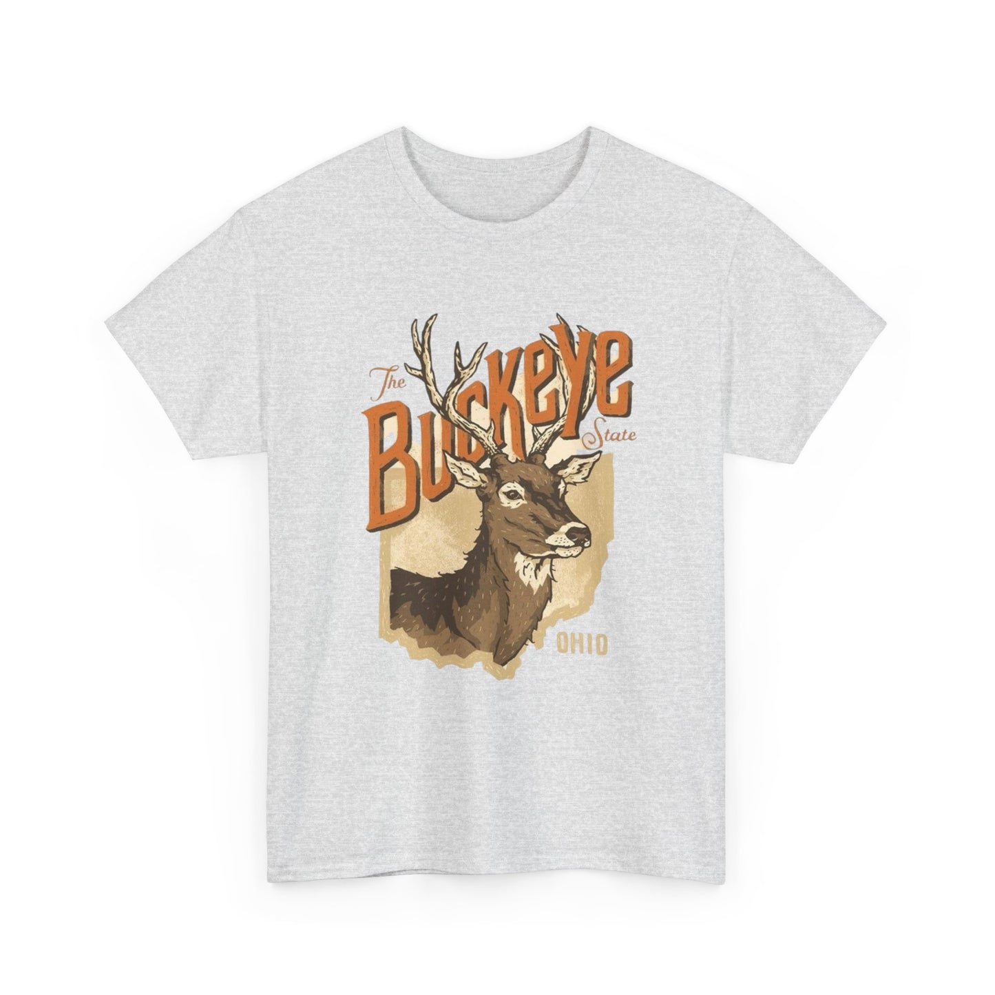 Ohio The Buckeye State Graphic T Shirt Unisex Heavy Cotton Tee