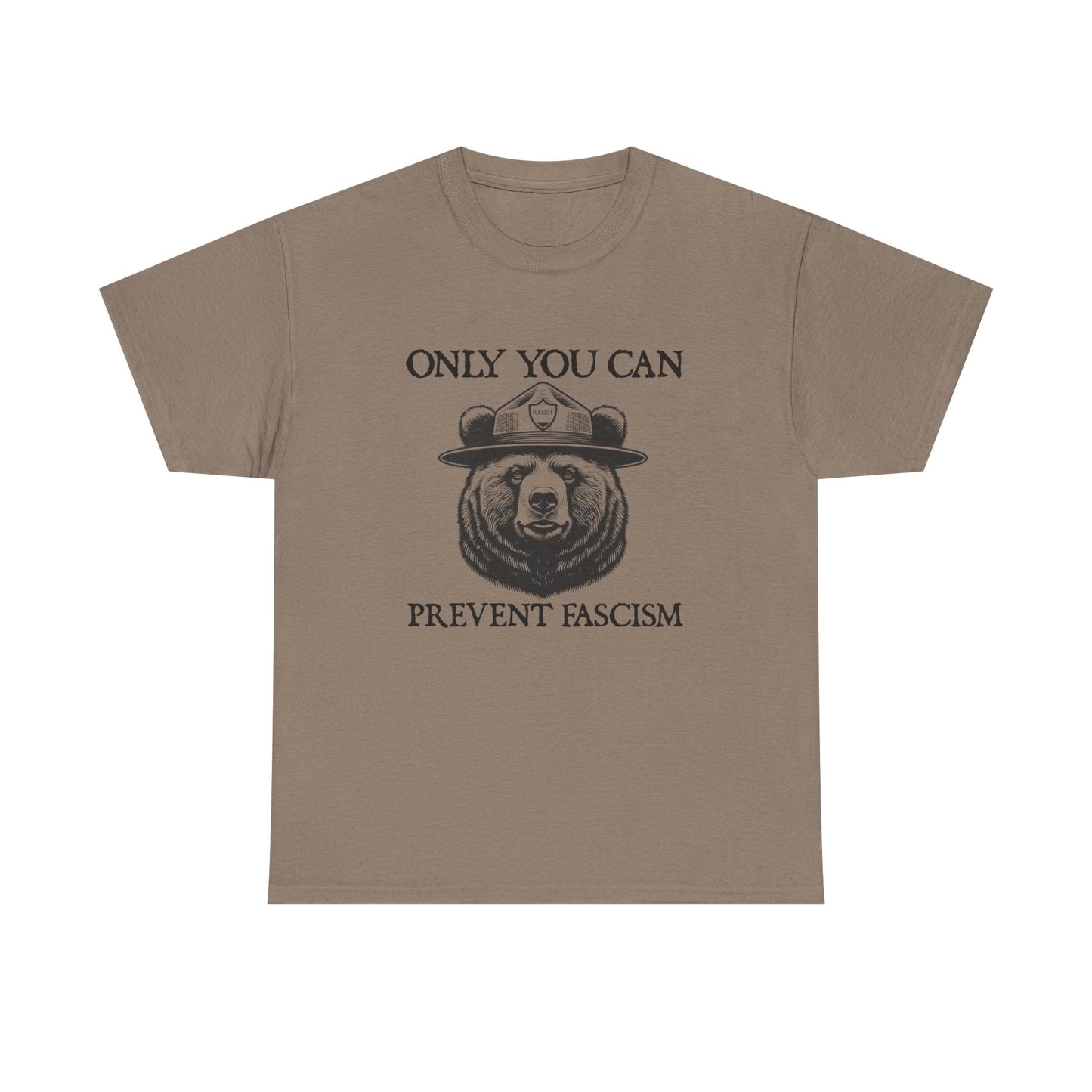 Only You Can Prevent Fascism Graphic T Shirt Unisex Heavy Cotton Tee