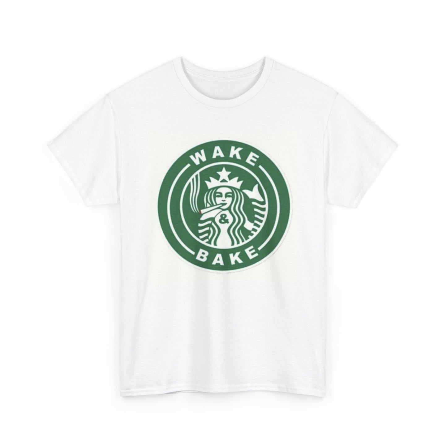 Wake And Bake Funny Graphic T Shirt Unisex Heavy Cotton Tee BRAND NEW