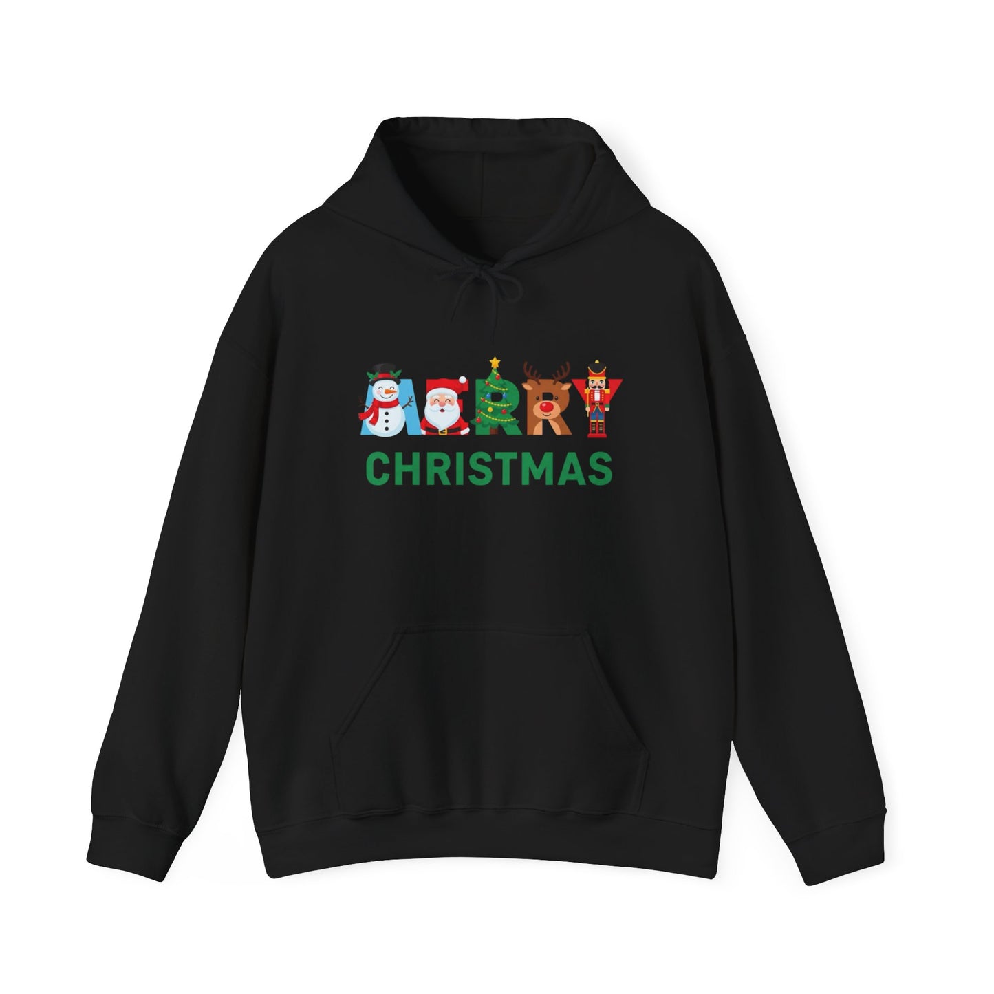Merry Christmas Ornaments Graphic Hoodie Unisex Heavy Blend™ Hooded Sweatshirt