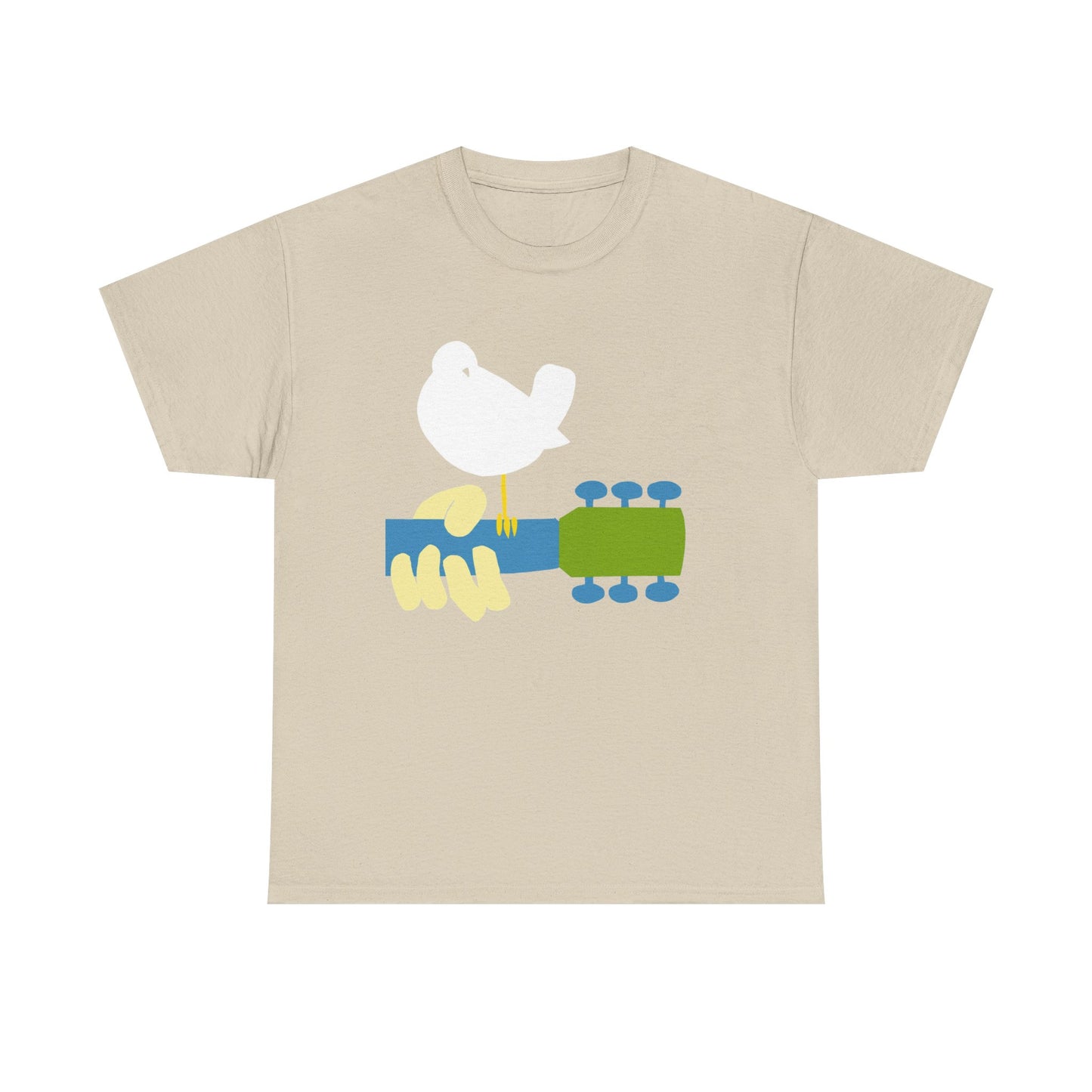Woodstock Graphic T Shirt Vintage Logo Hippie Groovy Unisex Heavy Cotton Tee
