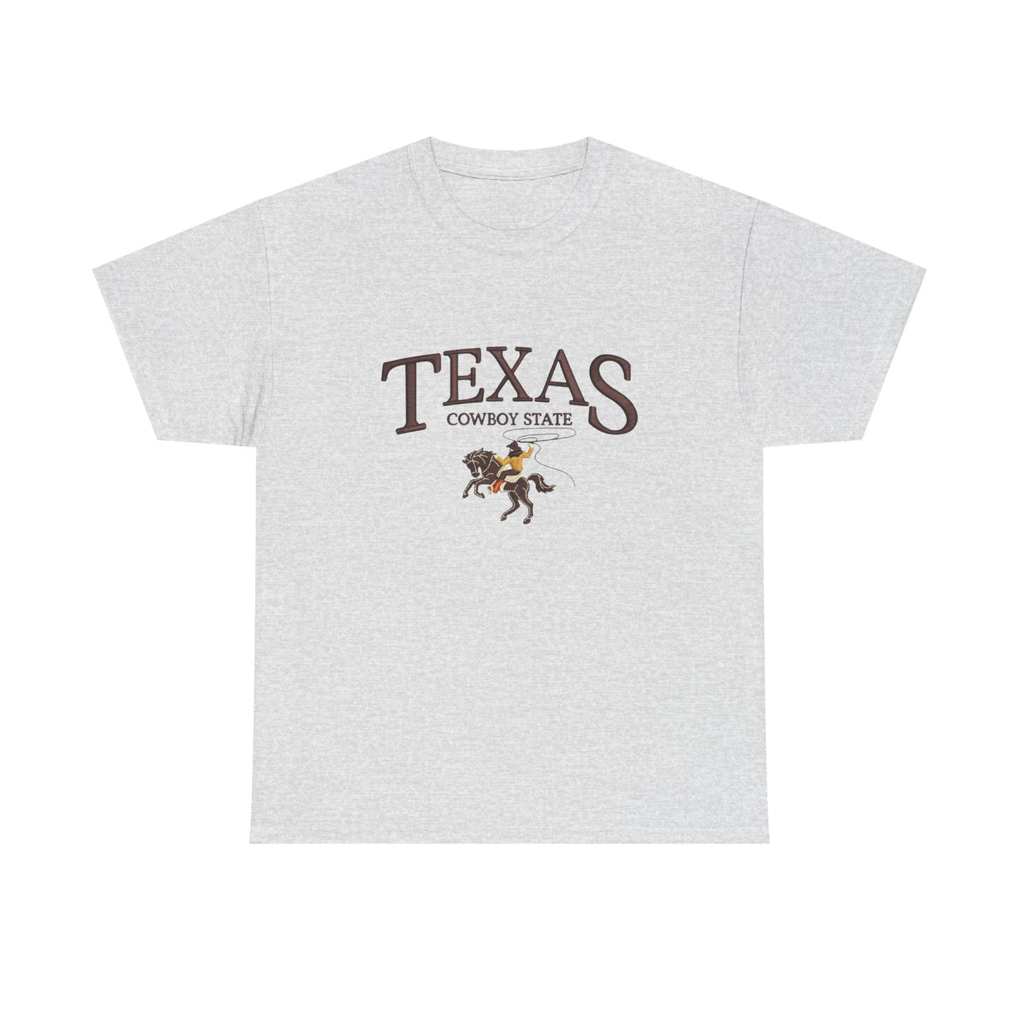Texas Cowboy State Graphic T Shirt NEW Unisex Heavy Cotton Tee