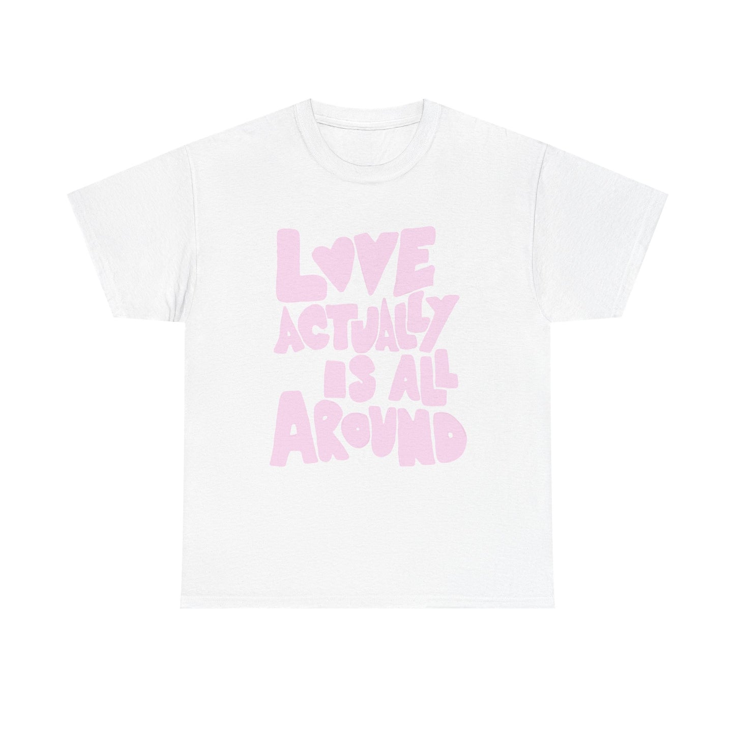 Love Is All Around Retro Graphic T Shirt Unisex Cotton Tee - New Gift - Tee