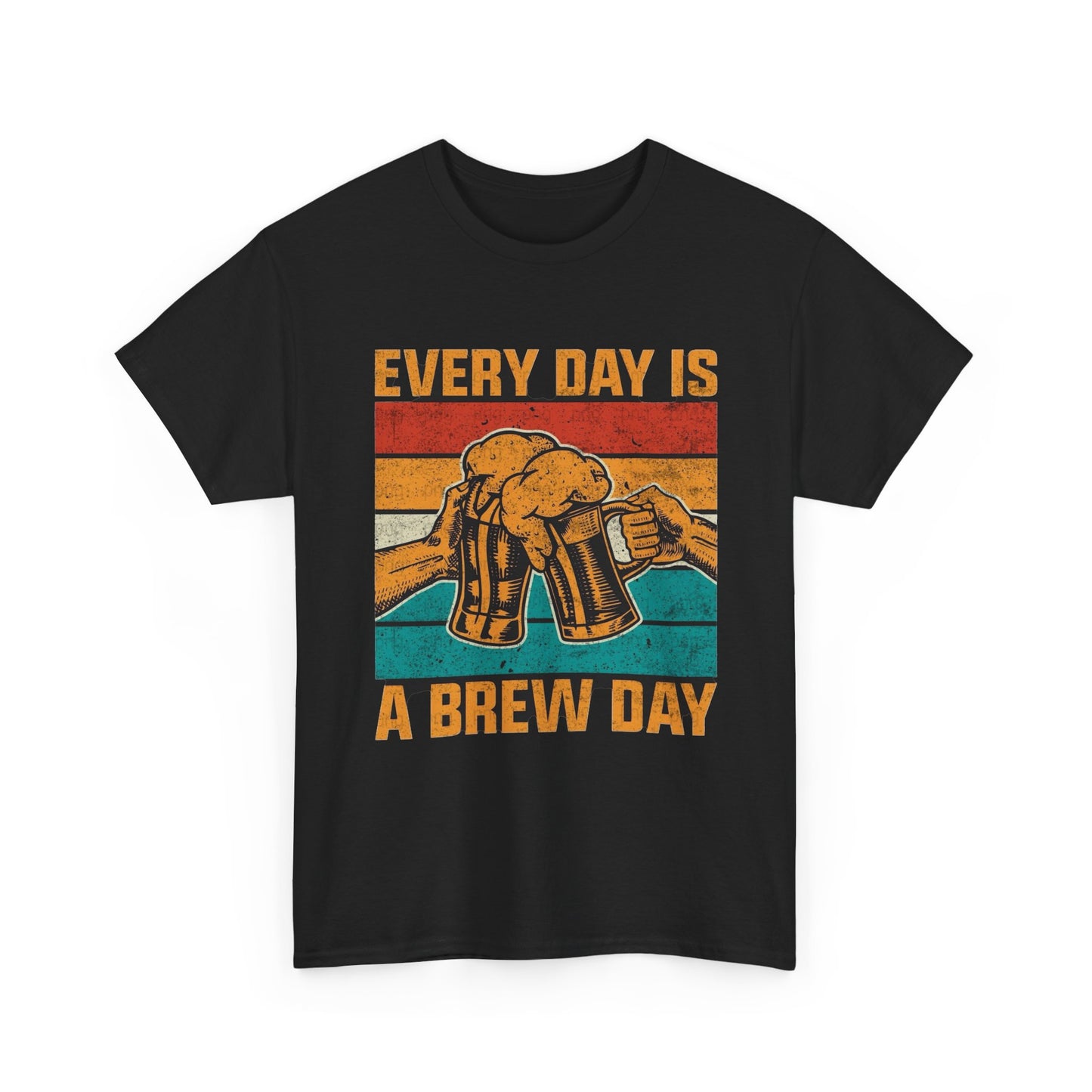 Everyday Is A Brew Day Beers Graphic T Shirt NEW Vintage Unisex Heavy Cotton Tee