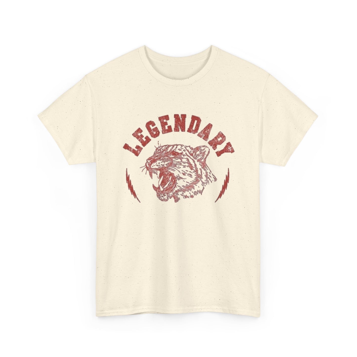 Legendary Tiger Retro Classic Graphic T Shirt Regular Men's Heavy Cotton Tee