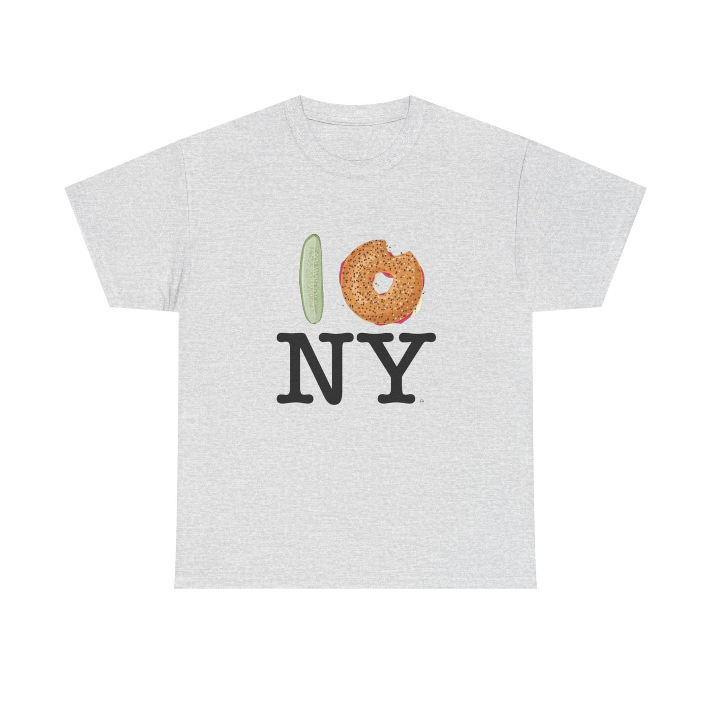I Love New York City Bagel Shop Graphic T Shirt Unisex NEW Heavy Cotton Tee