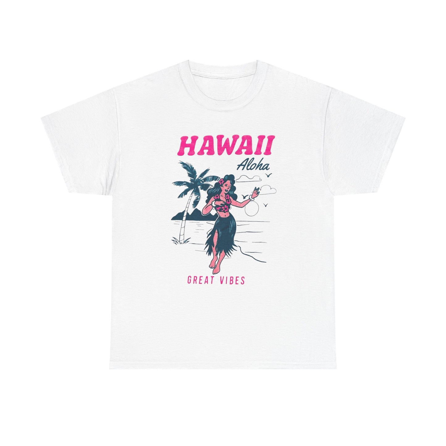 Great Vibes Hawaii Graphic T Shirt Heavy Cotton Tee