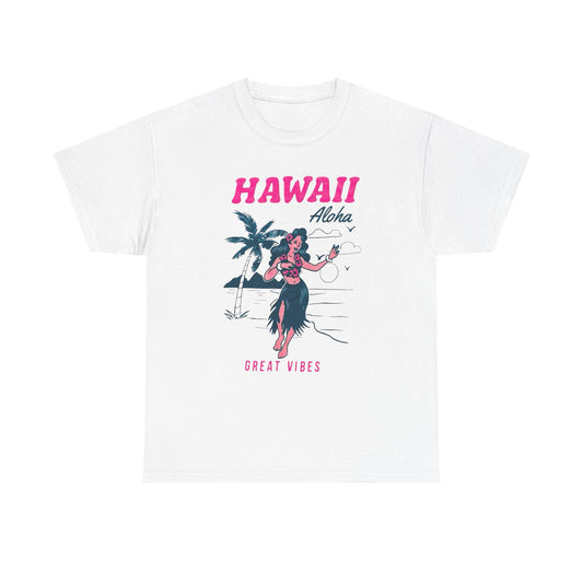 Great Vibes Hawaii Graphic T Shirt Heavy Cotton Tee
