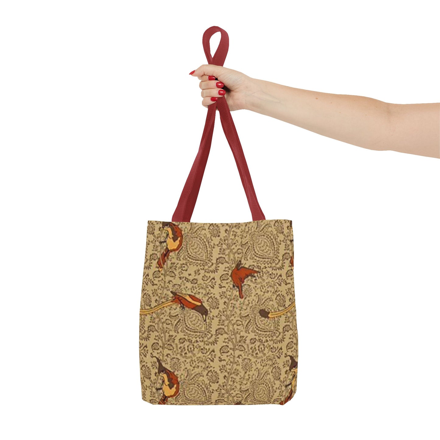 Gold Bird Pattern Multi Color BRAND NEW MODERN Tote Bag (AOP)