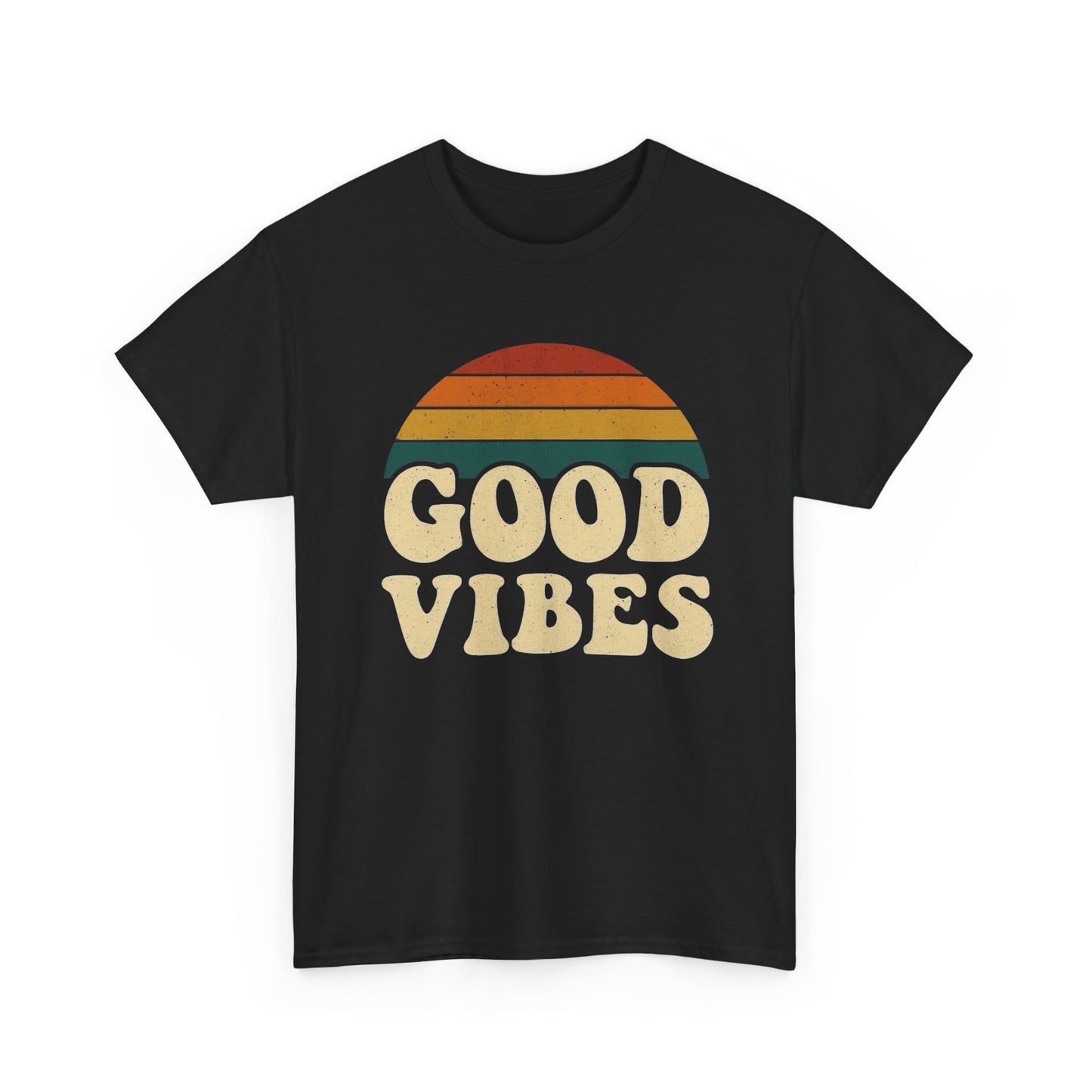 Good Vibes Graphic T Shirt NEW ADULT Unisex Heavy Cotton Tee