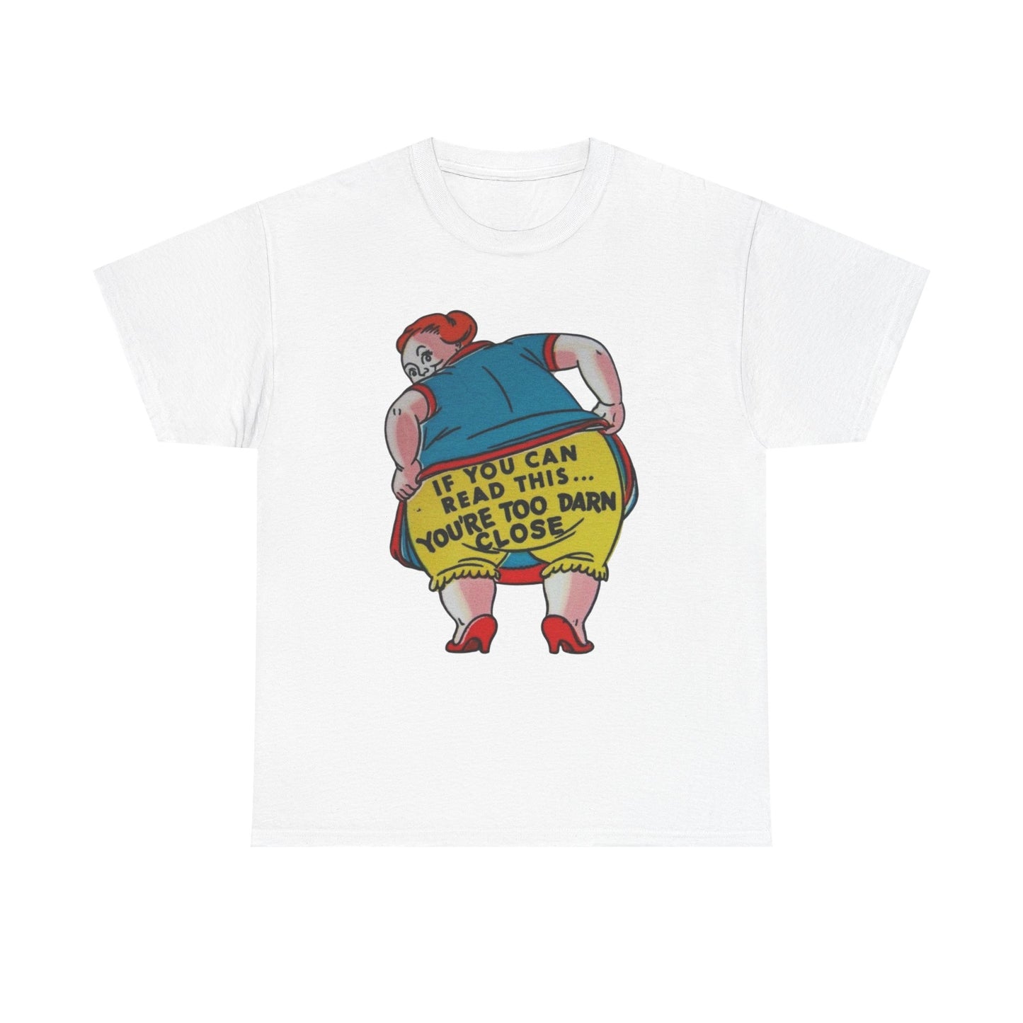 If You Can Read This Funny Hilarious Jokes Graphic T-Shirt Unisex Heavy Cotton