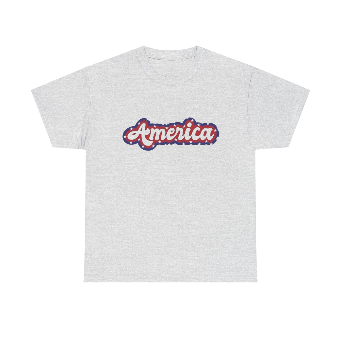 America 70's Retro USA Graphic T Shirt Unisex NEW Heavy Cotton Tee