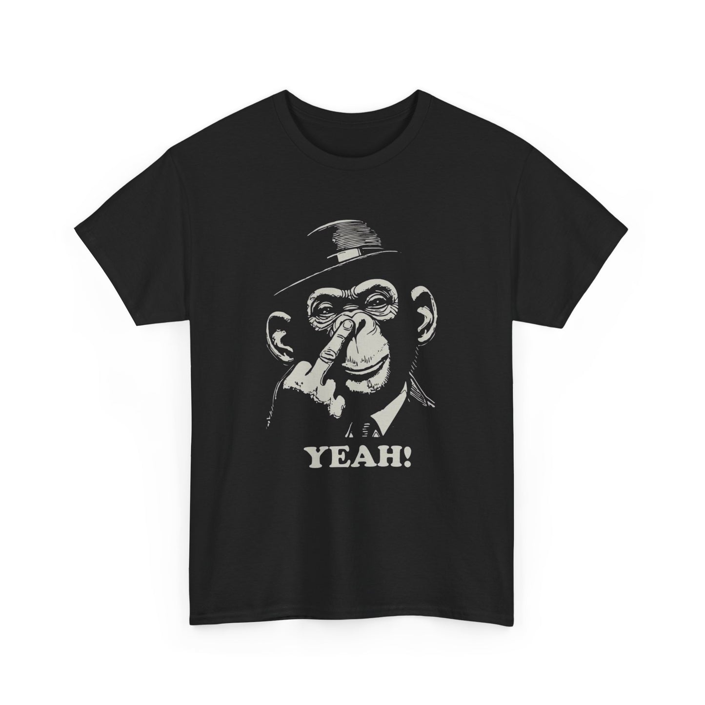 Funny Monkey Graphic T Shirt Unisex Heavy Cotton Tee