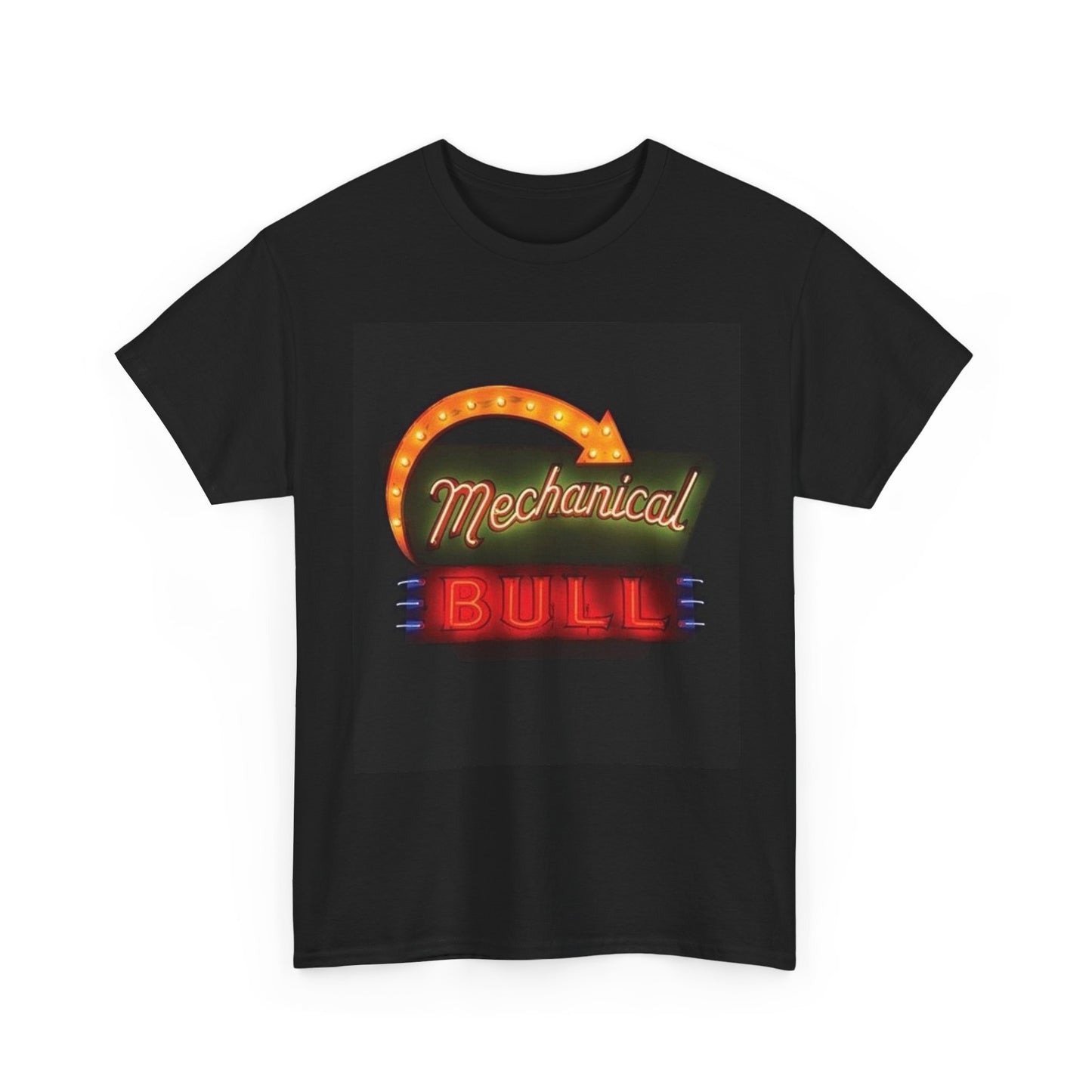 Kings of leon T-shirt graphic mechanical bull vintage art retro Unisex Heavy