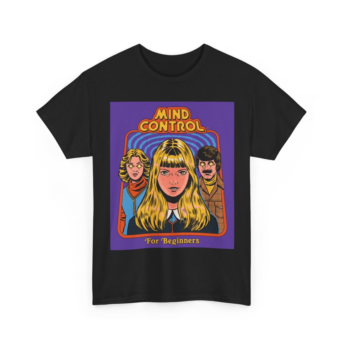 MInd Control Tshirt Funny 80s Art graphic Retro Unisex Heavy Cotton Tee