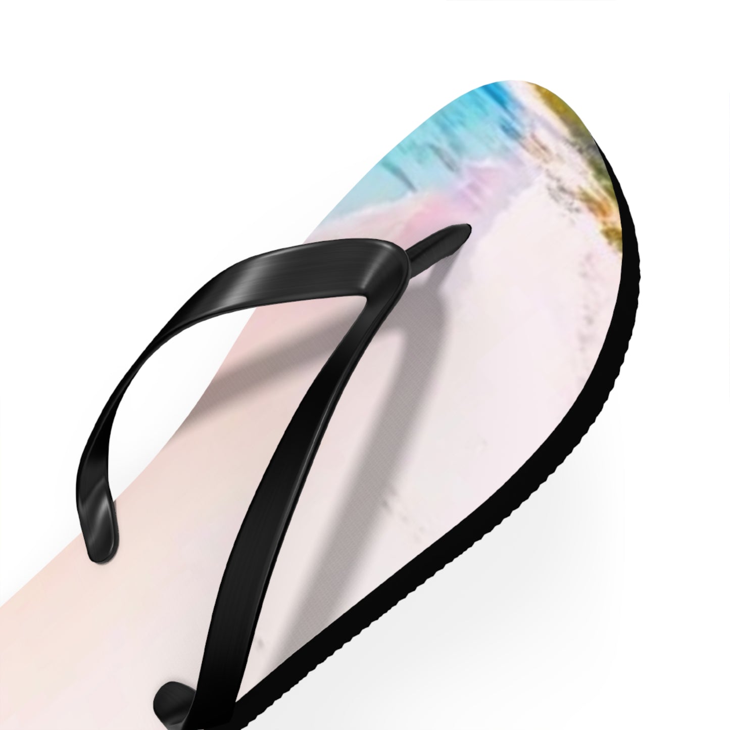 Ocean Beach Graphic Flip Flops, Sandals Slides, Summer Footwear, Brand New