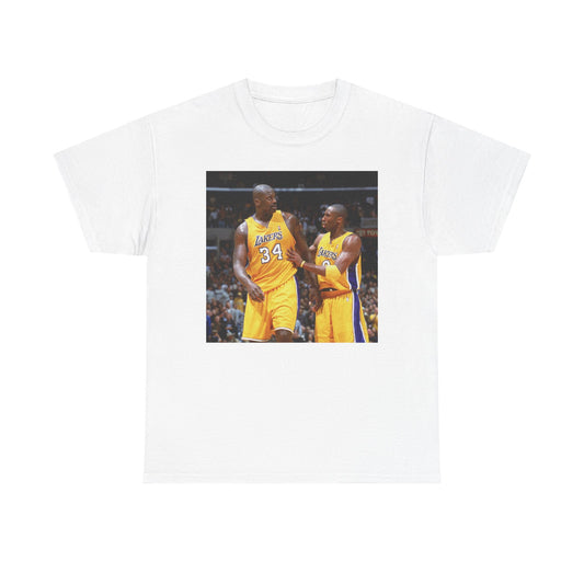 Shaq And Kobe Graphic T Shirt Vintage Lakers Retro Unisex Heavy Cotton Tee