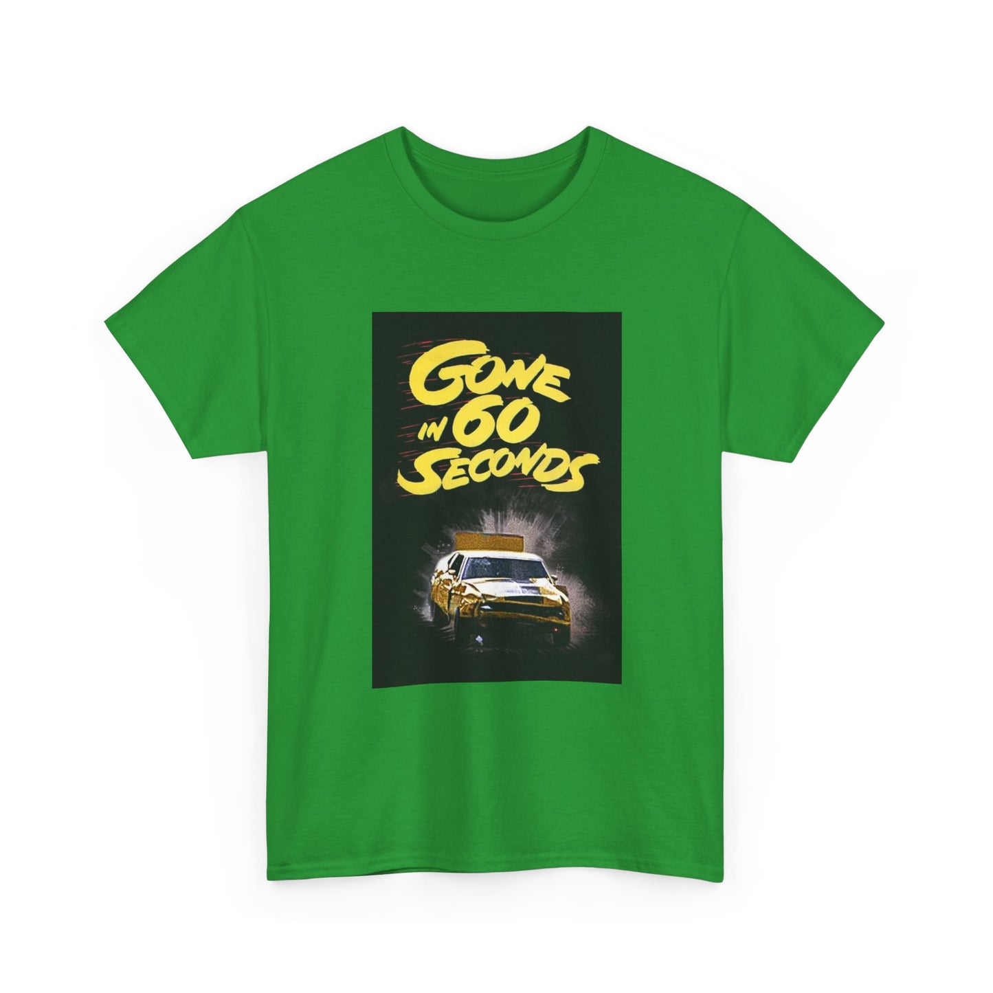 Gone in 60 Seconds Tshirt Vintage Ford Mustang Retro Poster Unisex Heavy Cotton