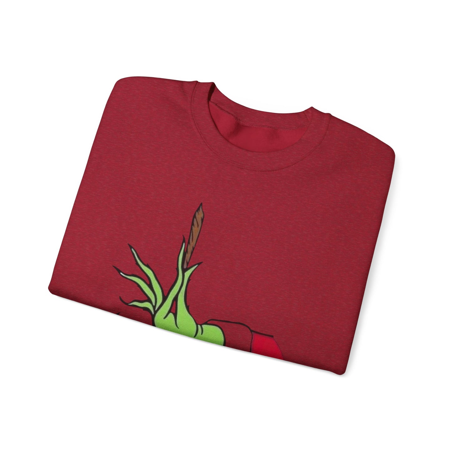 Merry Weedmas The Grinch Funny Sweater NEW Heavy Blend™ Crewneck Sweatshirt