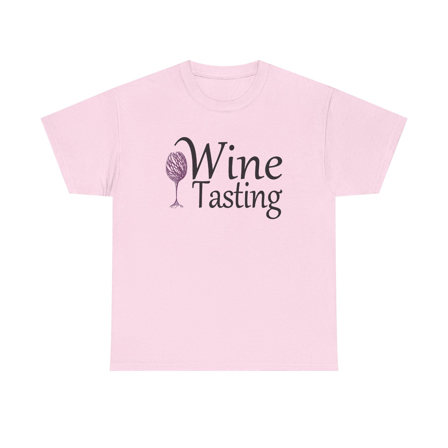 Wine Tasting Glass T Shirt Retro Girly Cute Graphic Unisex Heavy Cotton Tee