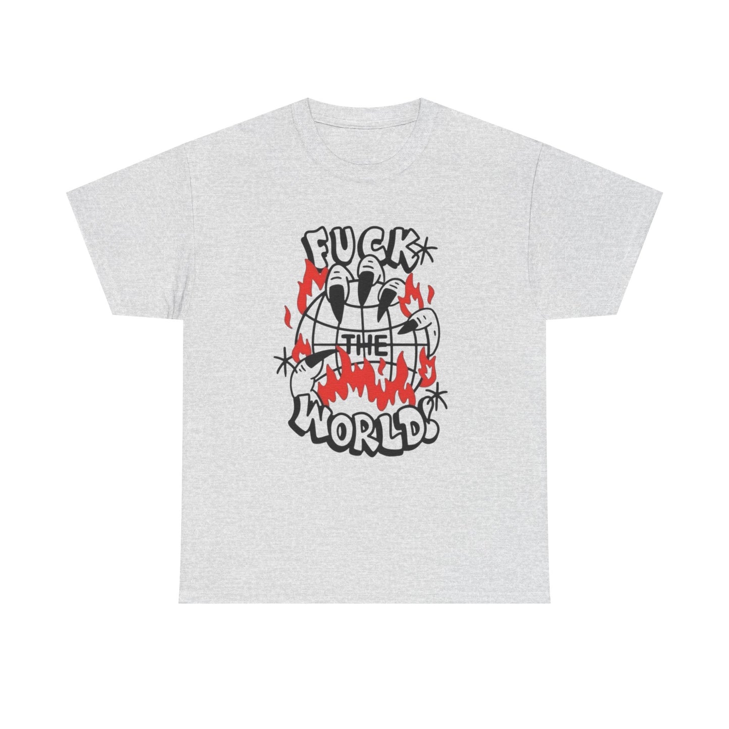 F The World Graphic T Shirt NEW Unisex Heavy Cotton Tee