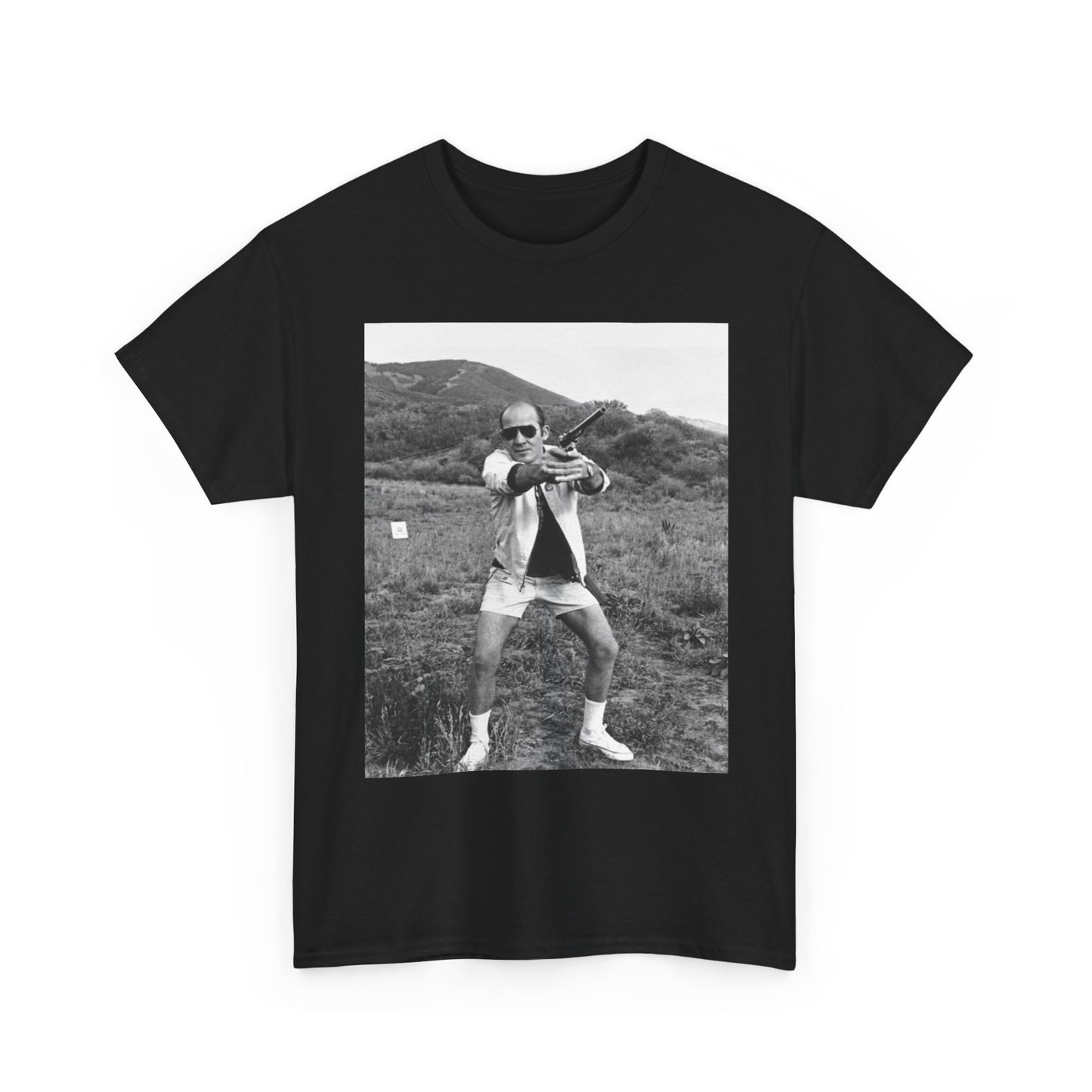Hunter S Thompson Graphic T Shirt Vintage Photo Unisex Heavy Cotton Tee