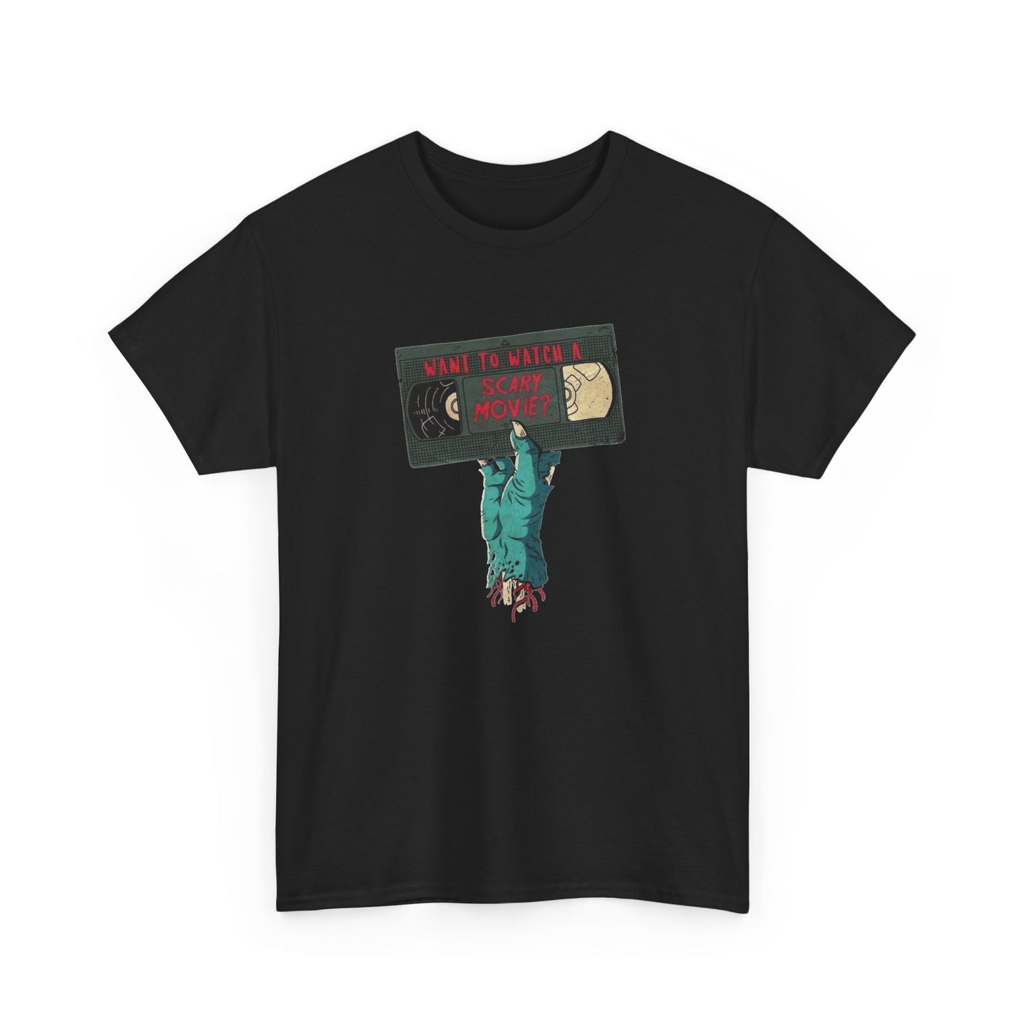 Want To Watch A Scary Movie Graphic T Shirt Unisex Heavy Cotton Tee