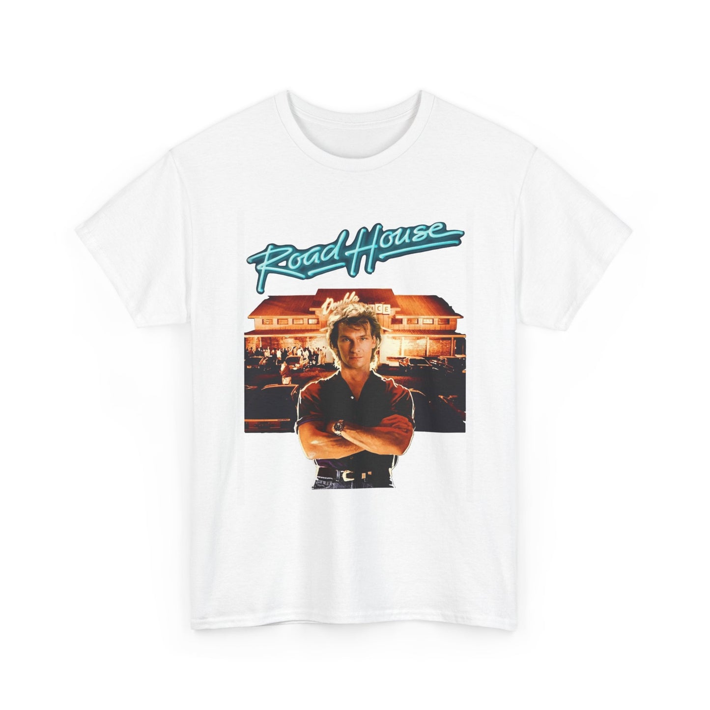 Roadhouse Graphic T Shirt Movie Poster Retro Unisex Heavy Cotton Tee