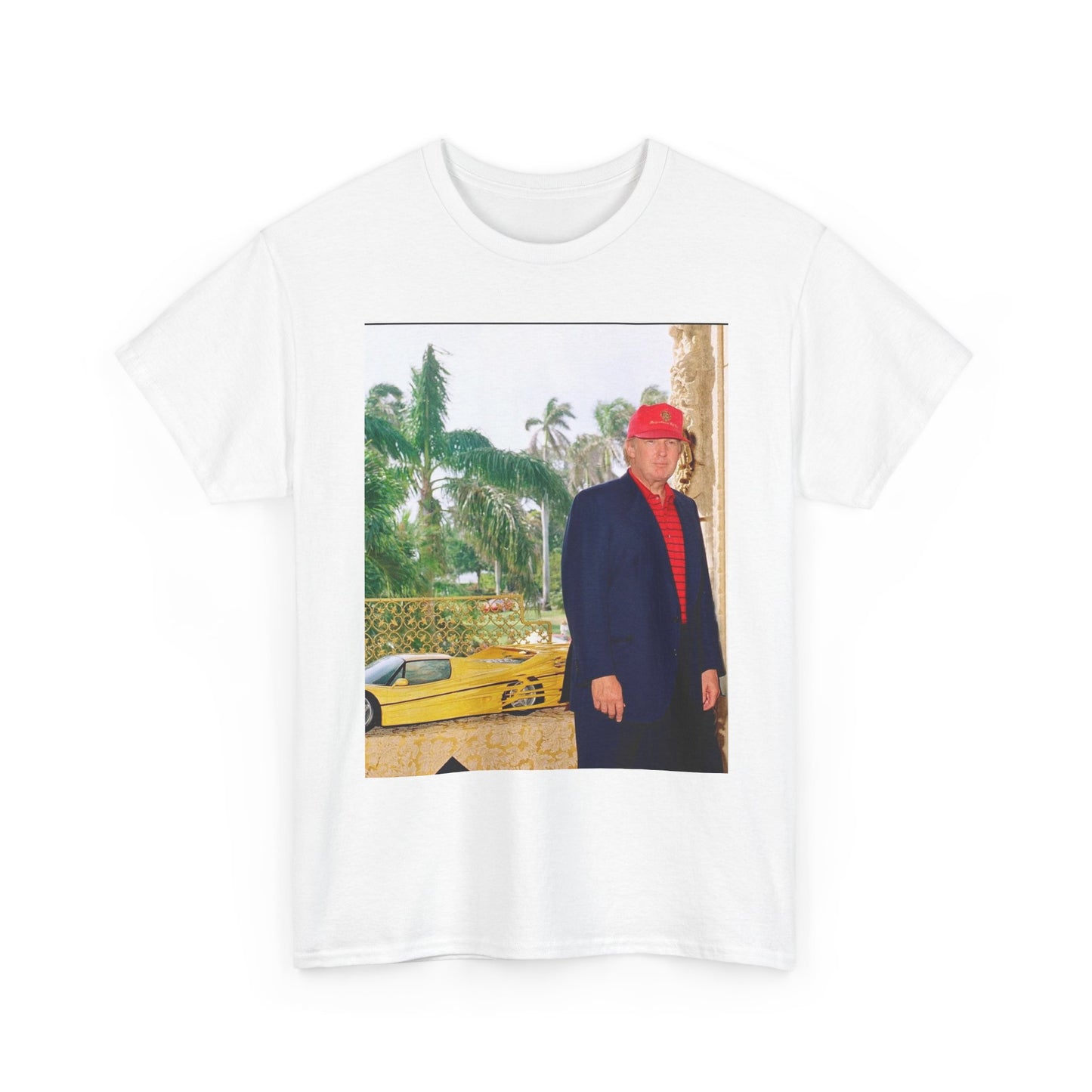 Trump graphic T Shirt Vintage Car poster Retro 90s Unisex Heavy Cotton Tee