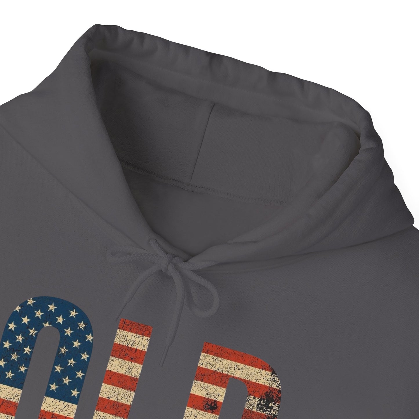 OLD American Flag Retro Graphic Hoodie Men's Heavy Blend™ Hooded Sweatshirt